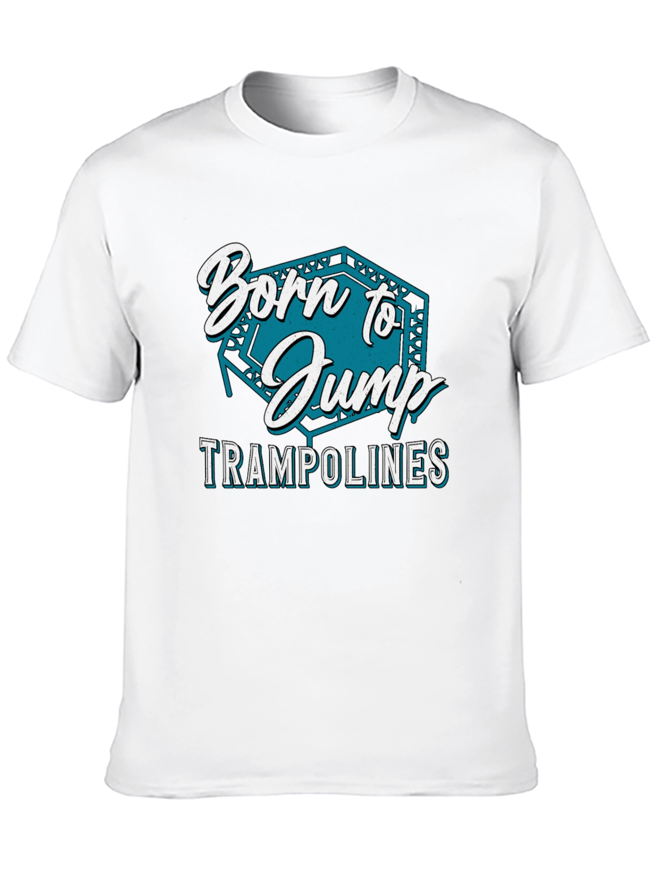 Born to Jump Trampolines Black T-Shirt