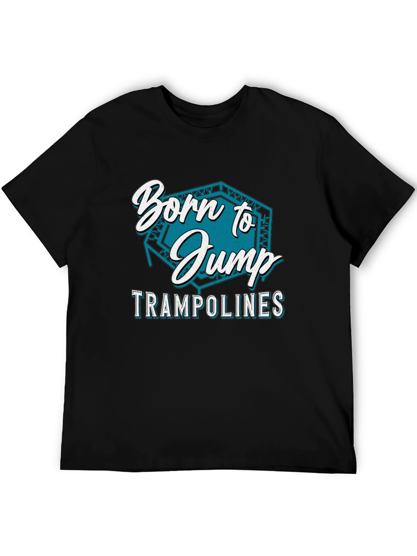 Born to Jump Trampolines Black T-Shirt