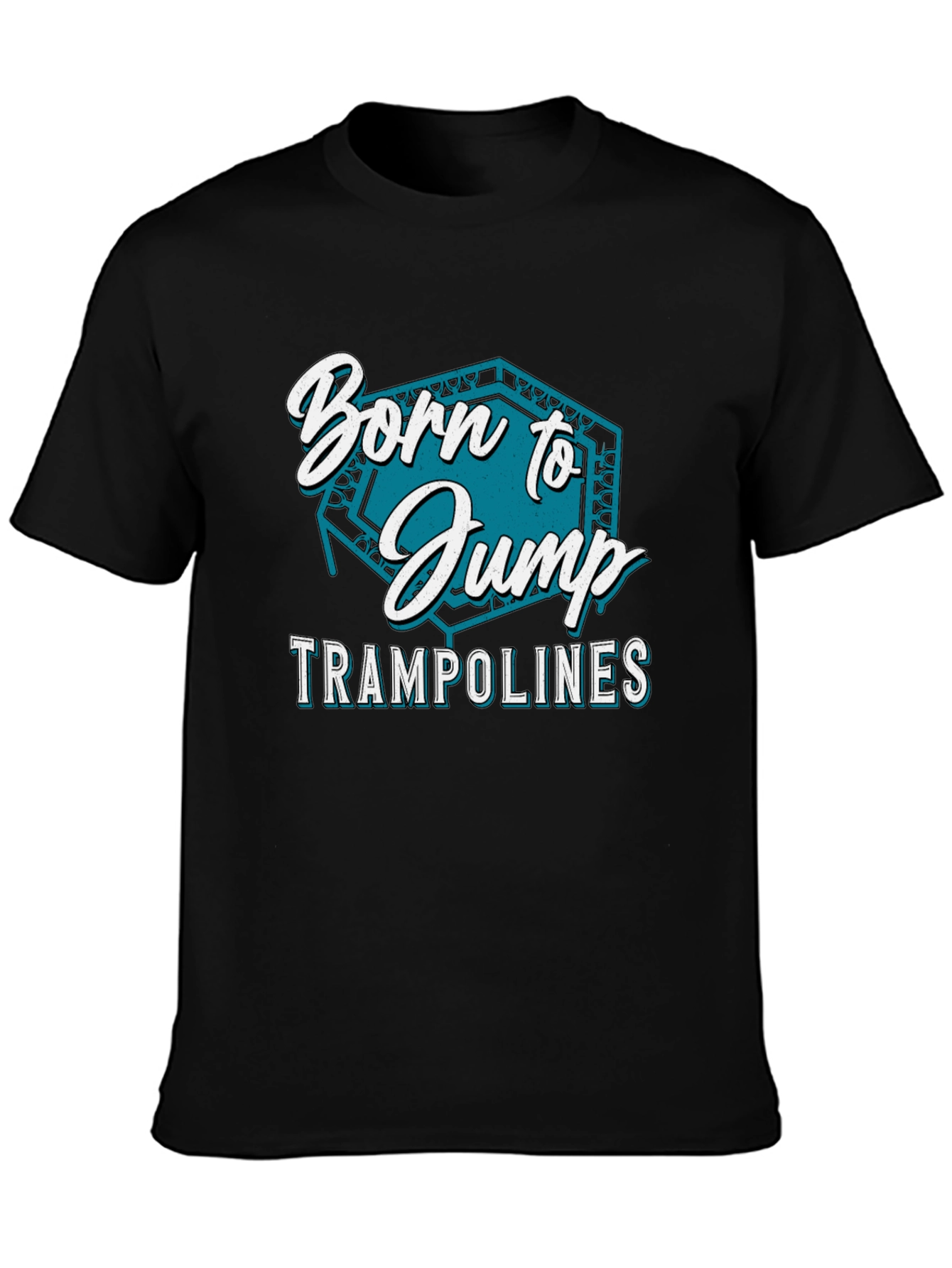 Born to Jump Trampolines Black T-Shirt