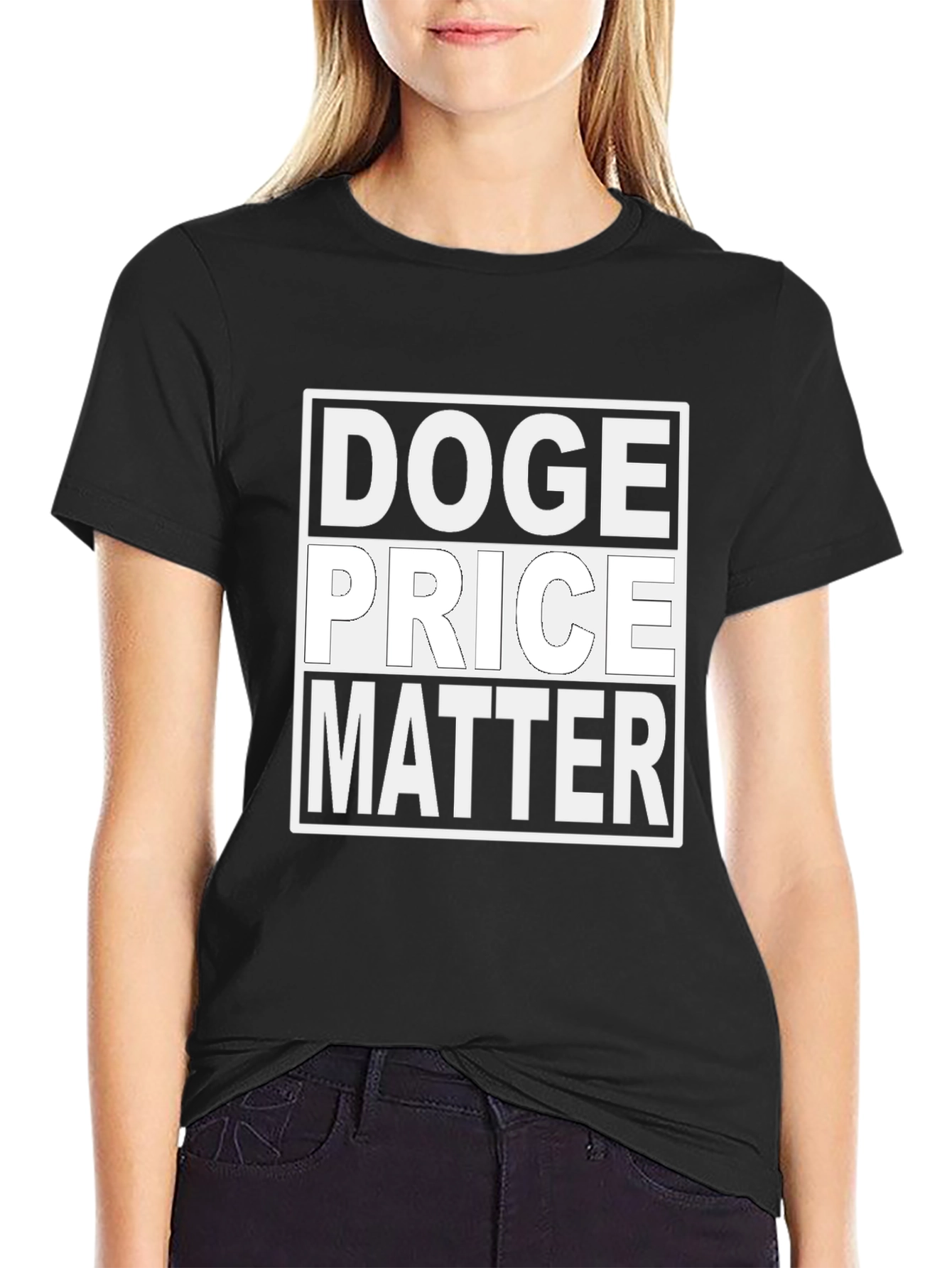 Doge Price Matter T-Shirt - Black Cotton Tee