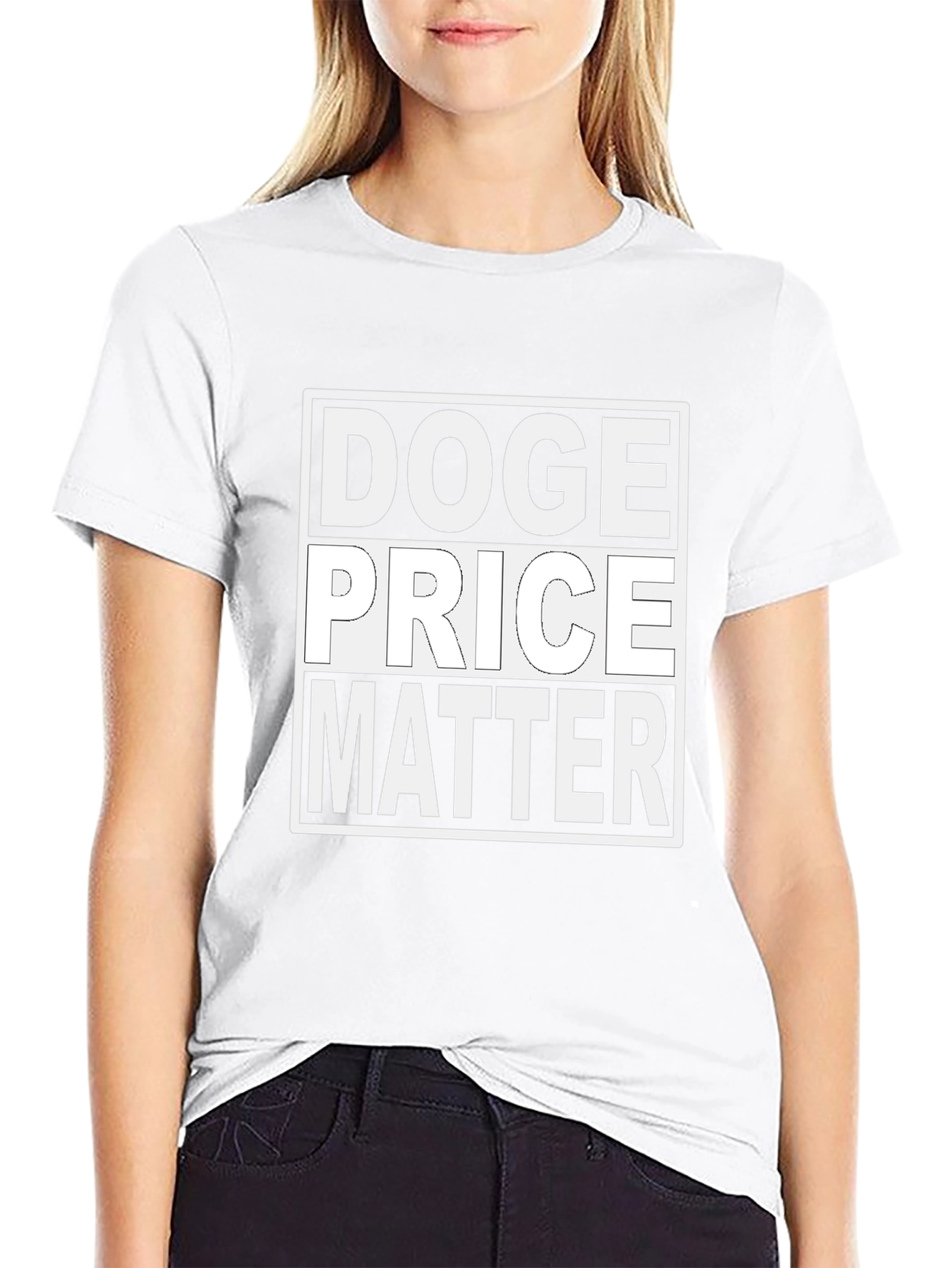 Doge Price Matter T-Shirt - Black Cotton Tee