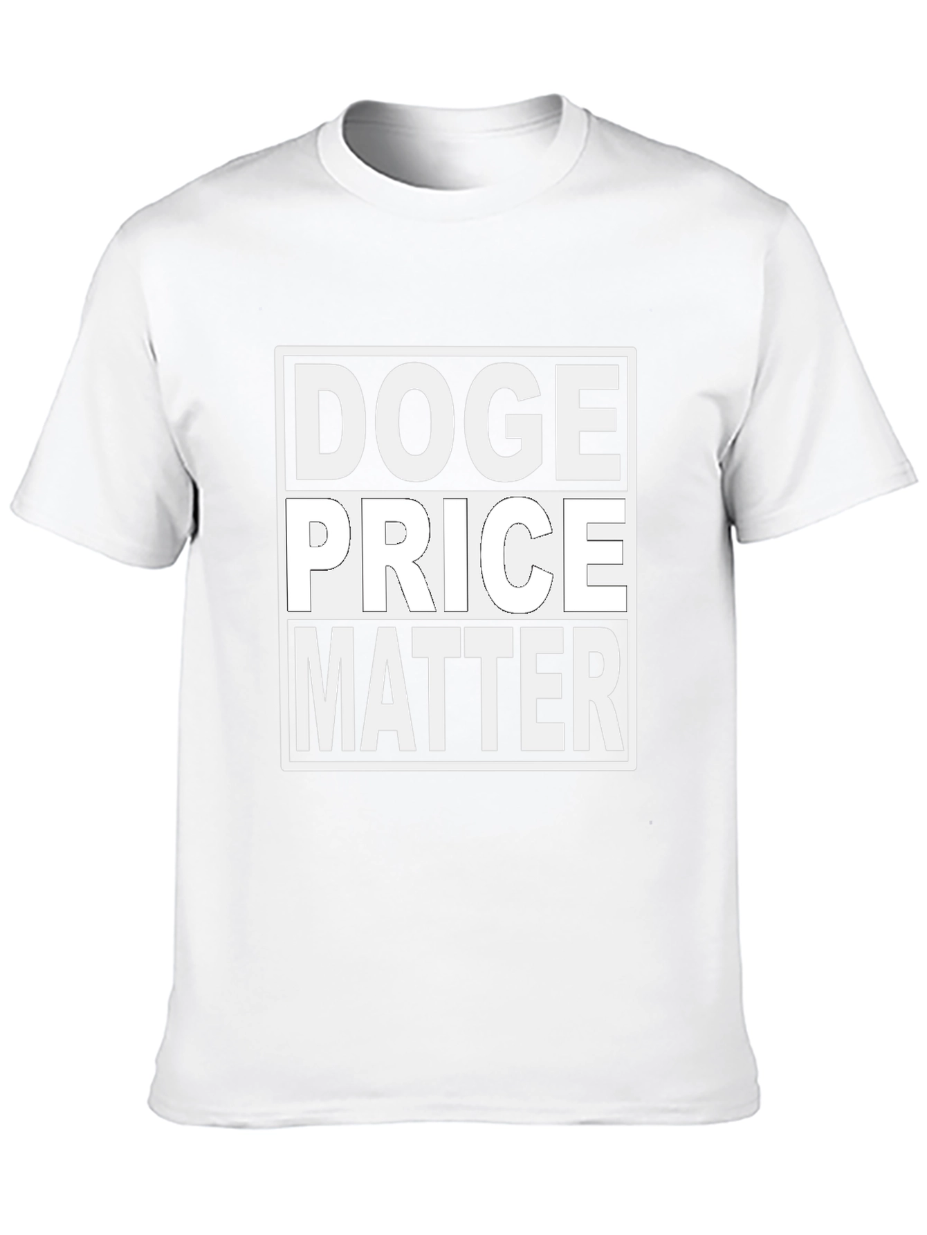 Doge Price Matter T-Shirt - Black Cotton Tee
