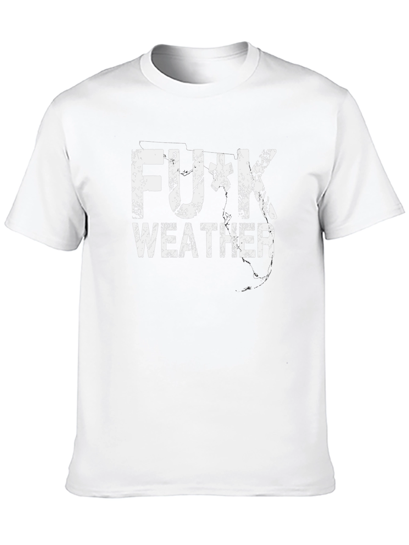 F*ck Weather Graphic Tee - Black Cotton T-Shirt