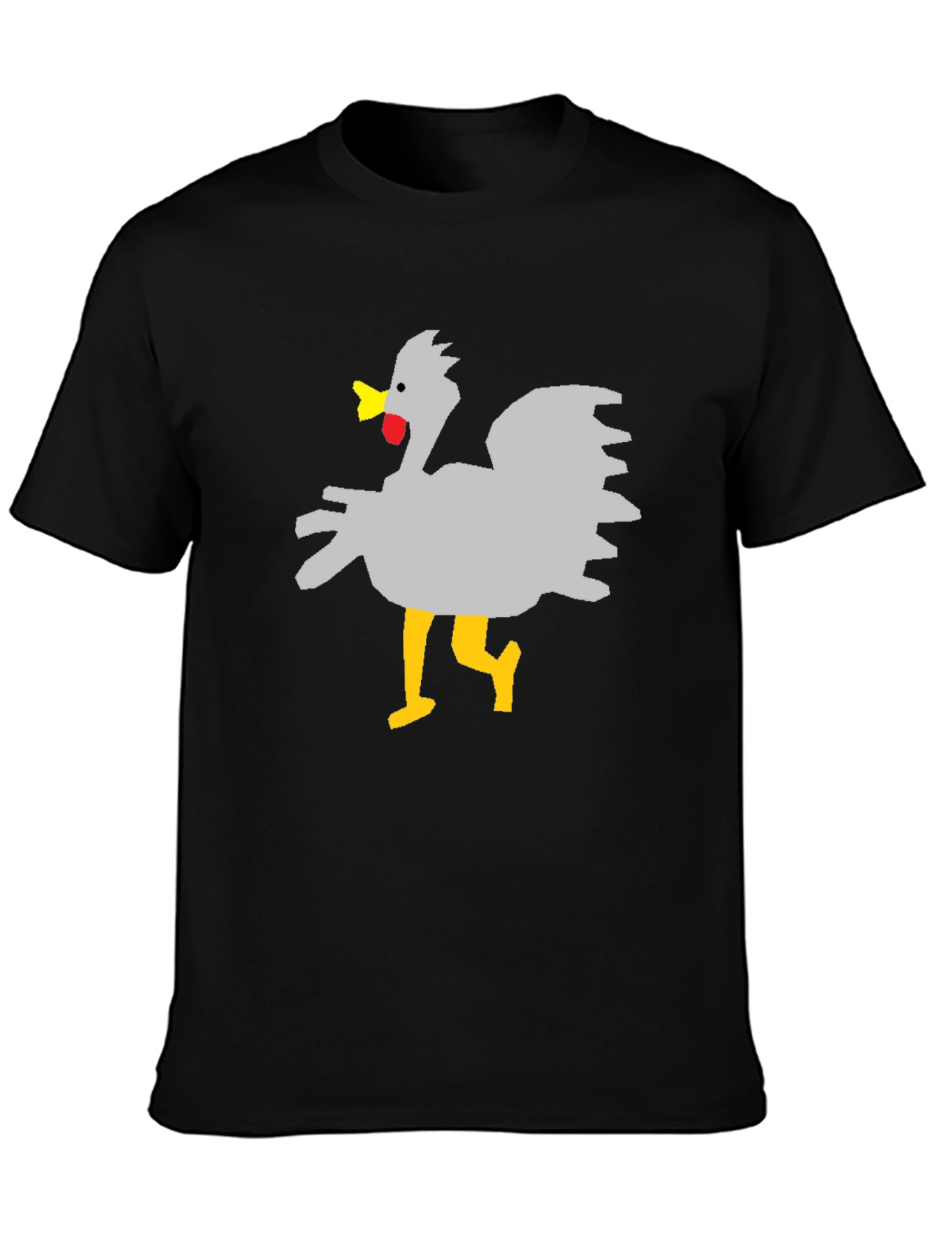 Funny Chicken Graphic T-Shirt - Unisex Black Tee