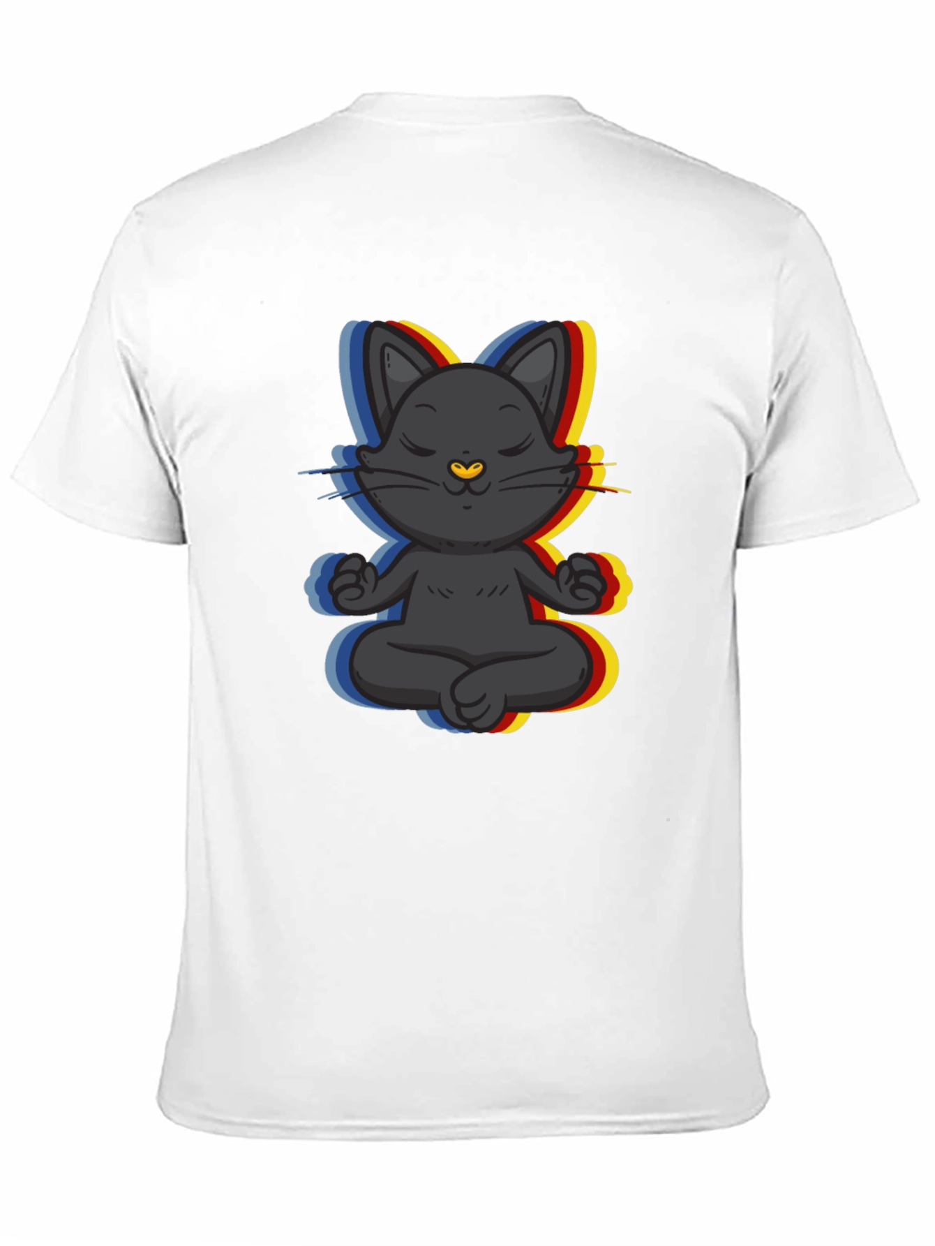 Zen Cat T-Shirt - Meditating Feline Tee