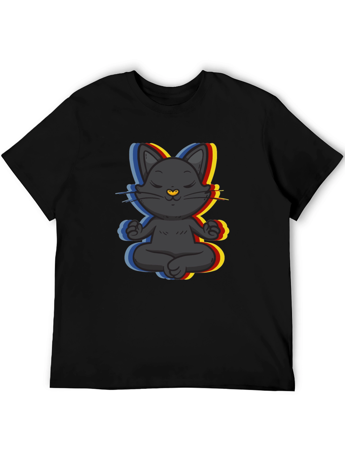 Zen Cat T-Shirt - Meditating Feline Tee