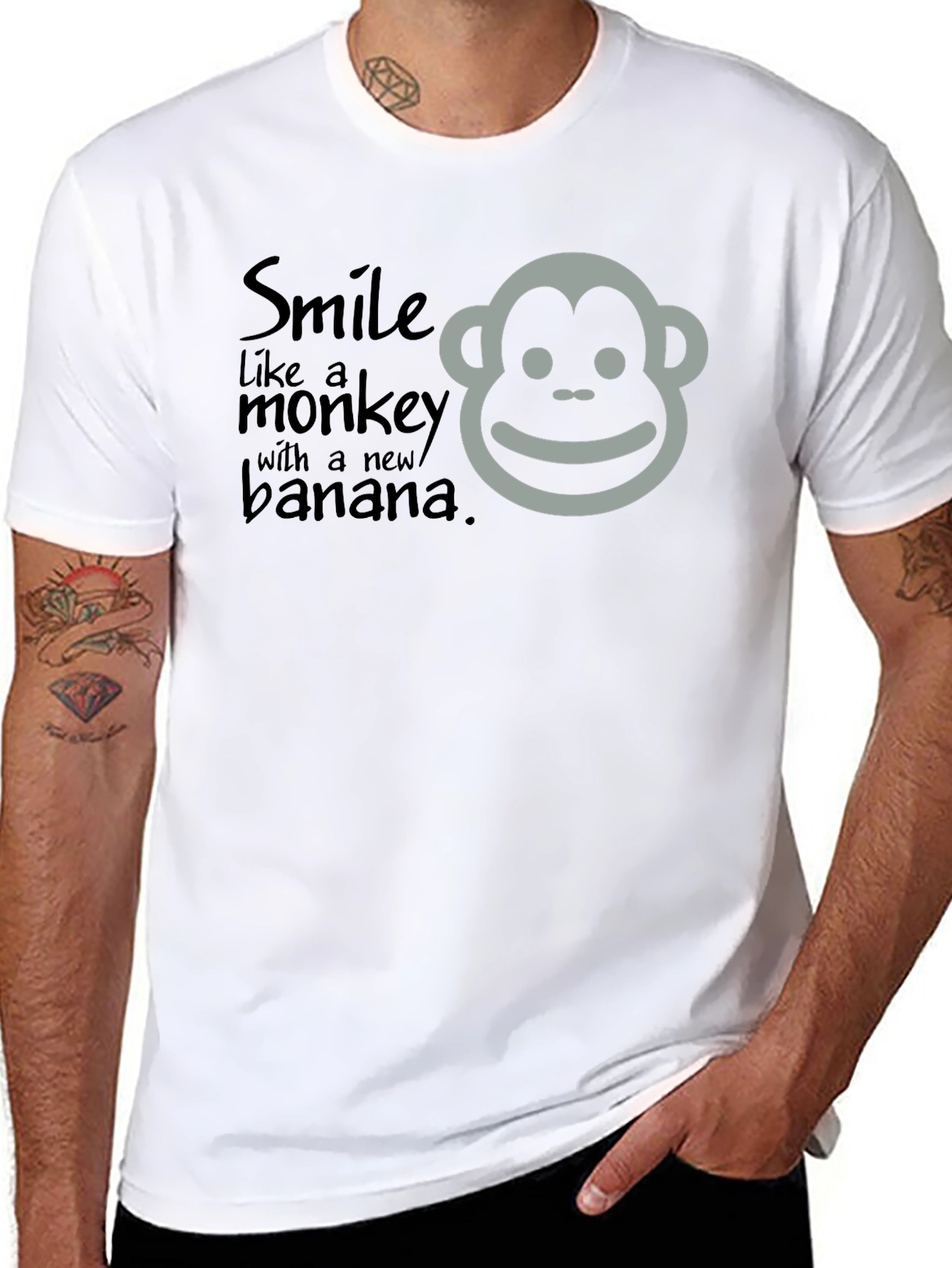 Smile Like a Monkey Graphic T-Shirt