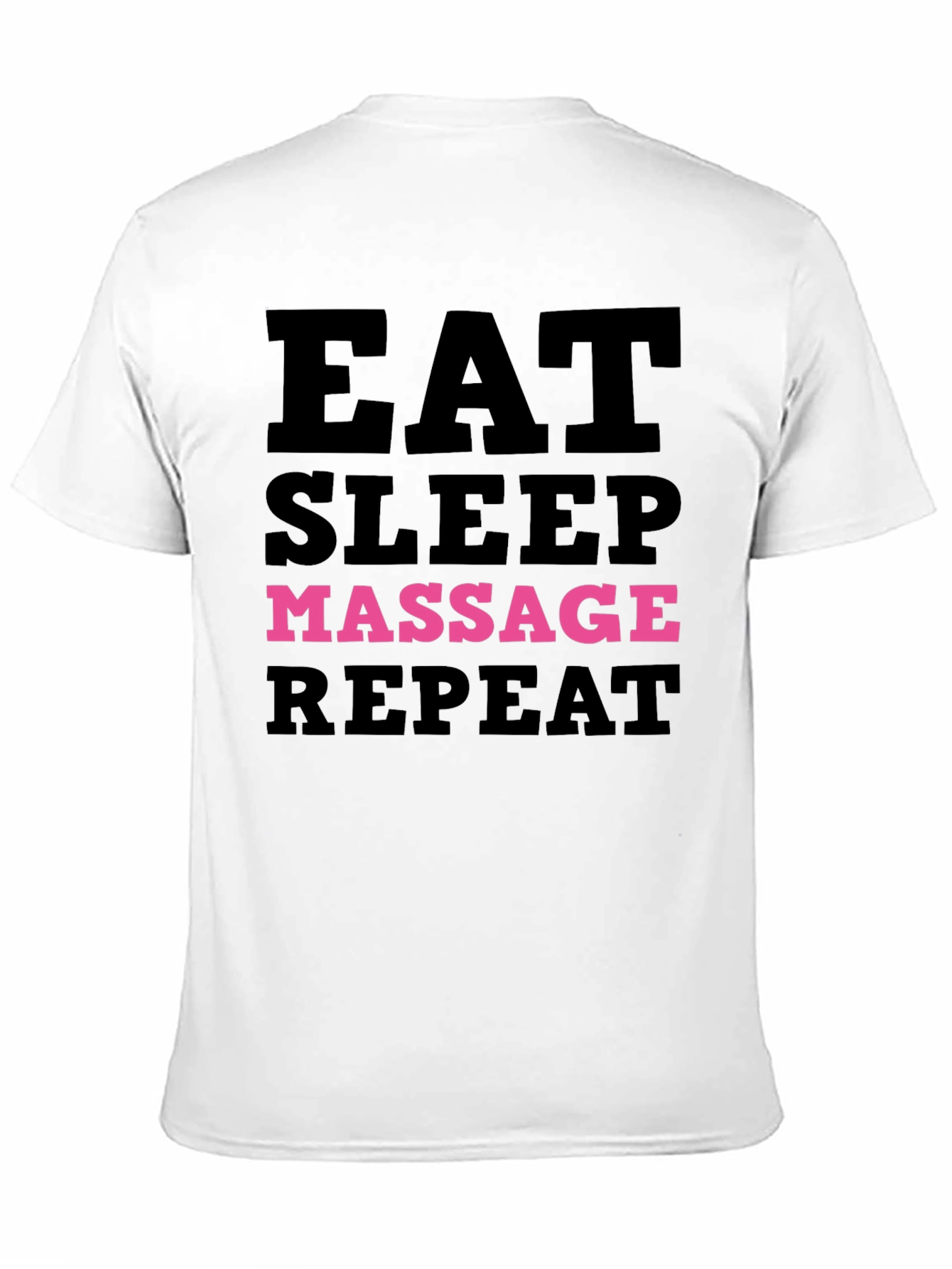 Eat Sleep Massage Repeat - Black T-Shirt