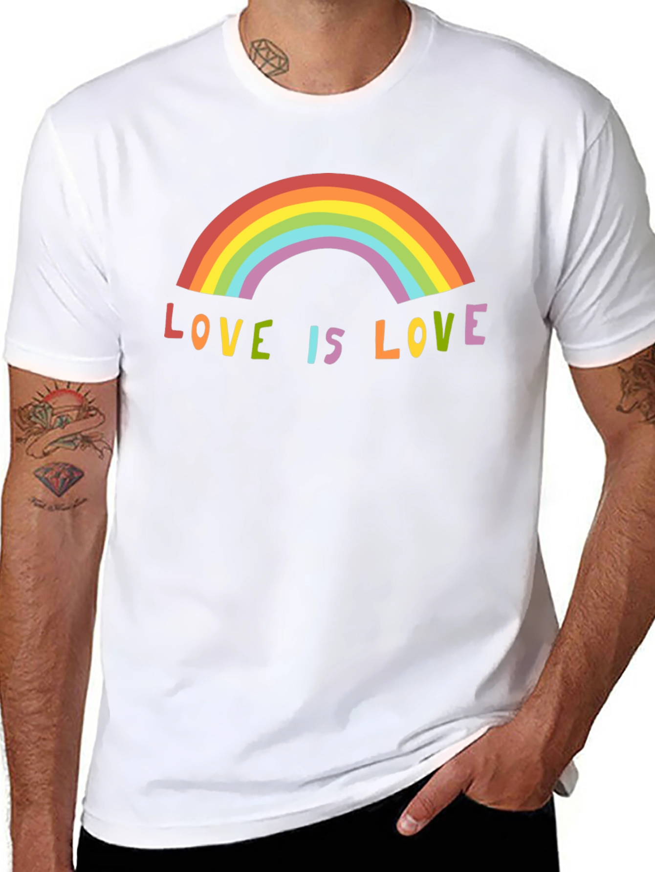 Love is Love Rainbow Graphic Tee