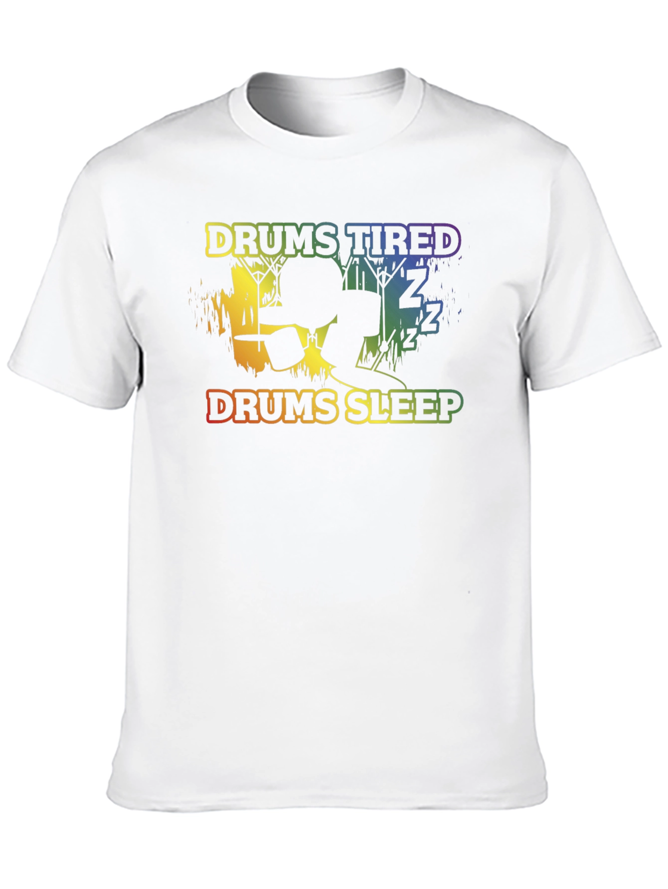 Drums Tired Drums Sleep Black T-Shirt