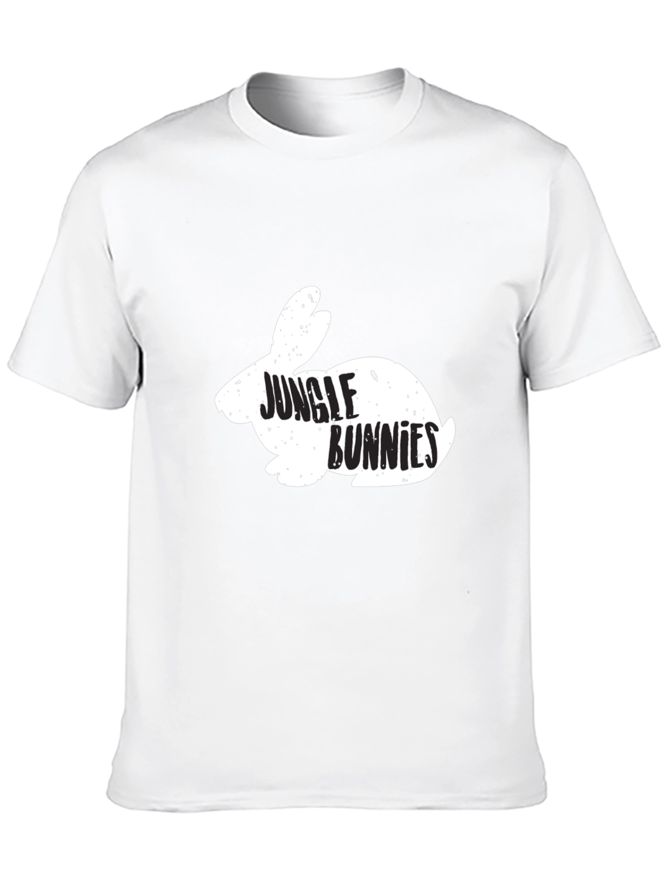 Jungle Bunnies Graphic Tee - Black Cotton T-Shirt