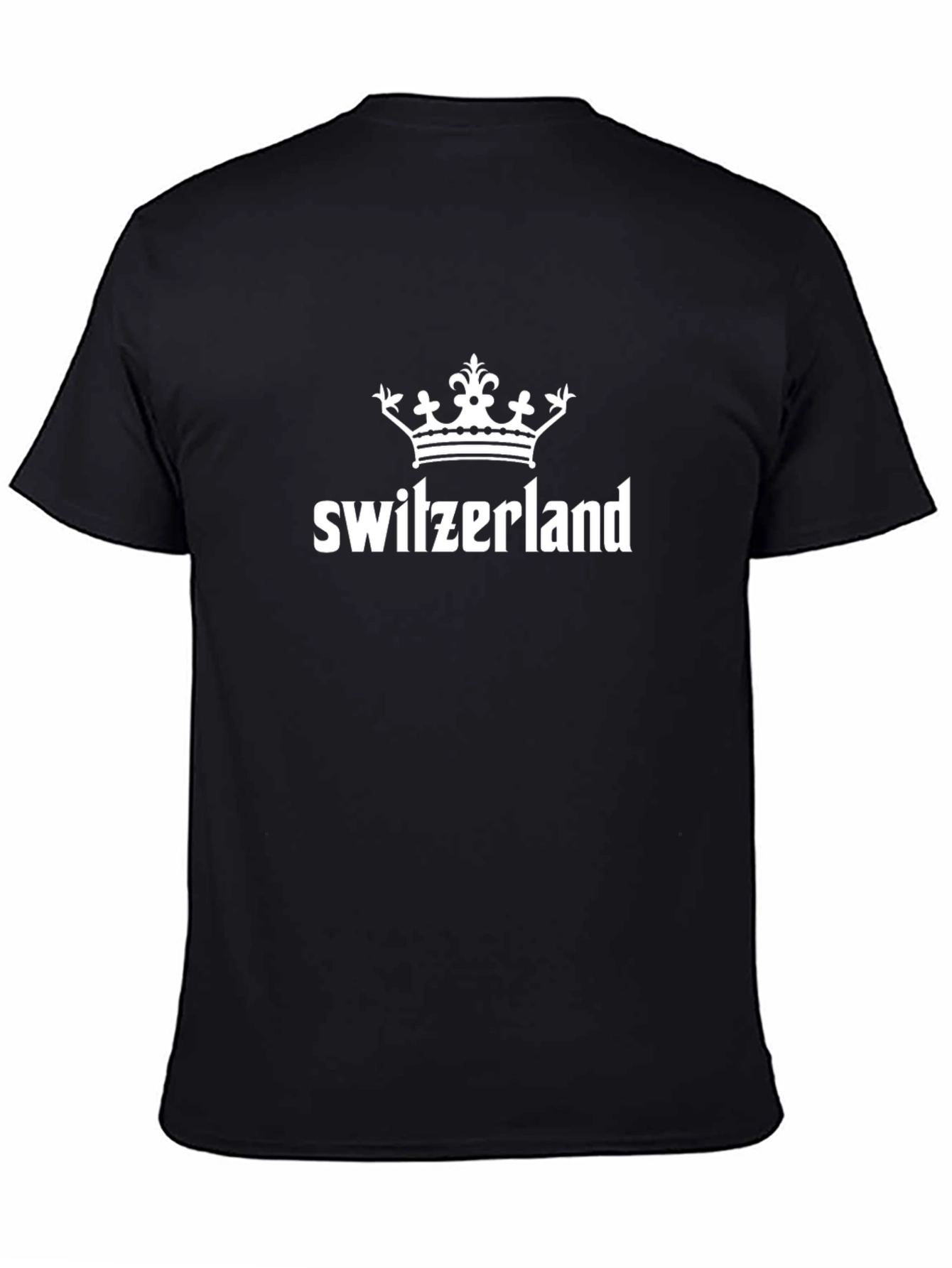 Switzerland Crown Graphic Tee - Stylish Mens T-Shirt