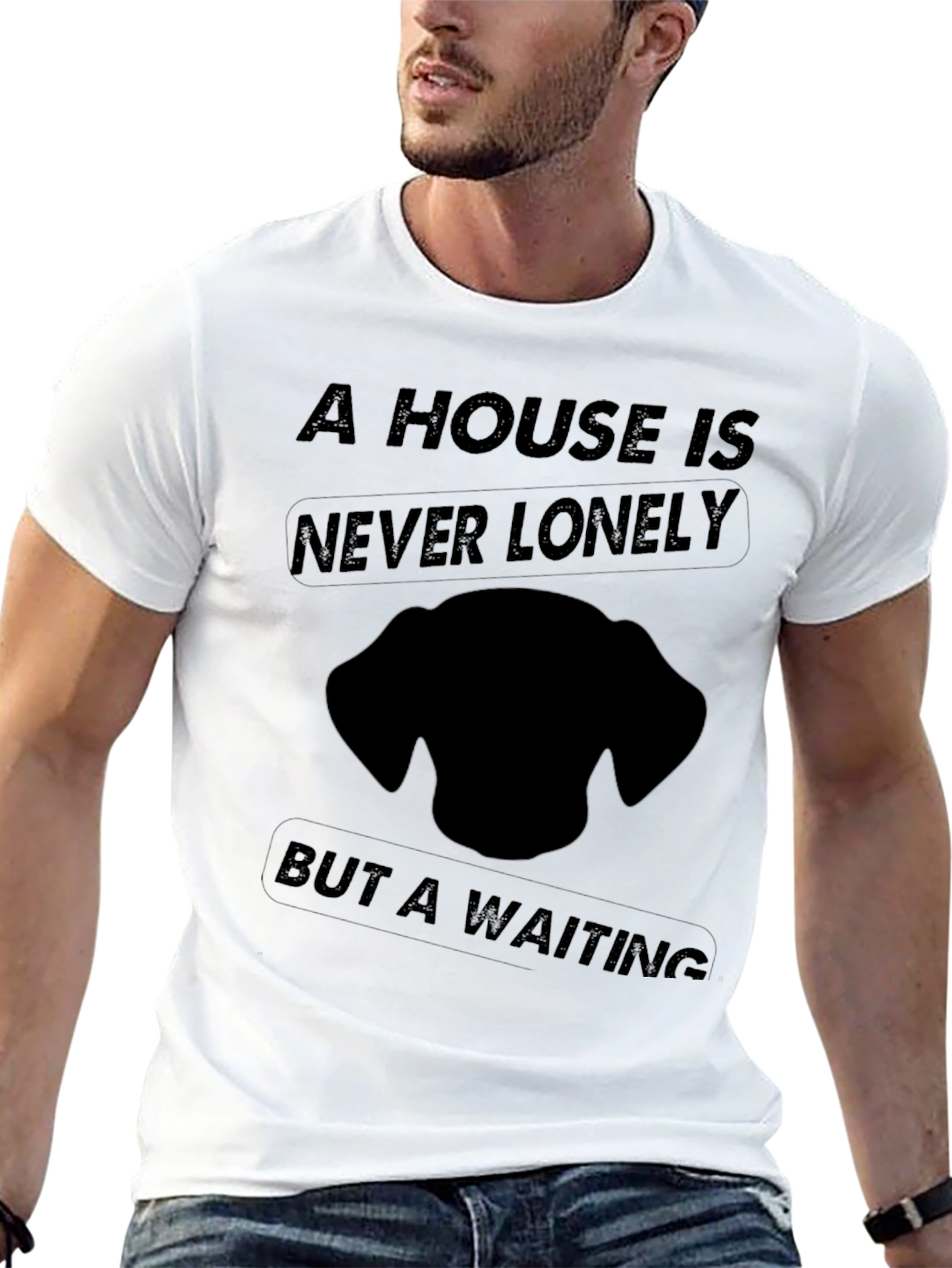 Dog Lover T-Shirt: A House is Never Lonely
