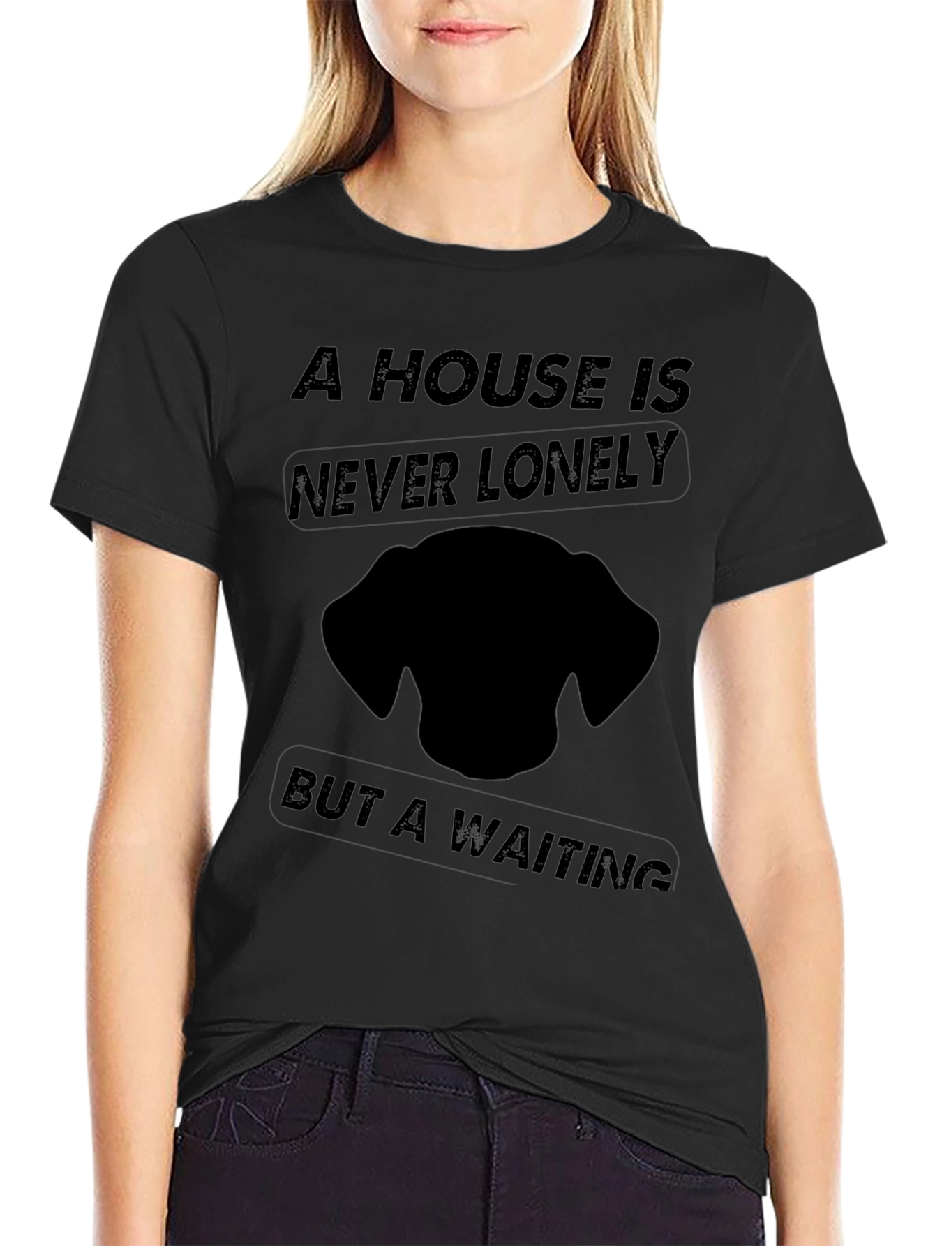 Dog Lover T-Shirt: A House is Never Lonely