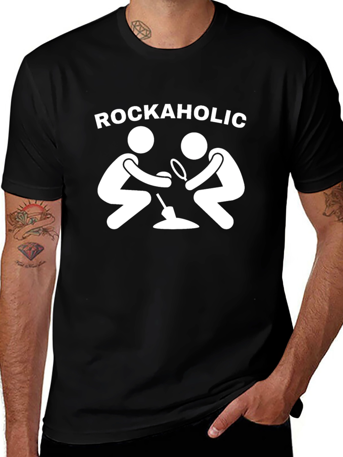 Rockaholic Drumming T-Shirt