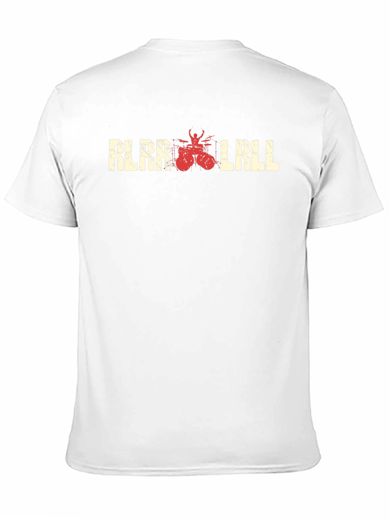 KLAR LALL Black T-Shirt with Drummer Graphic