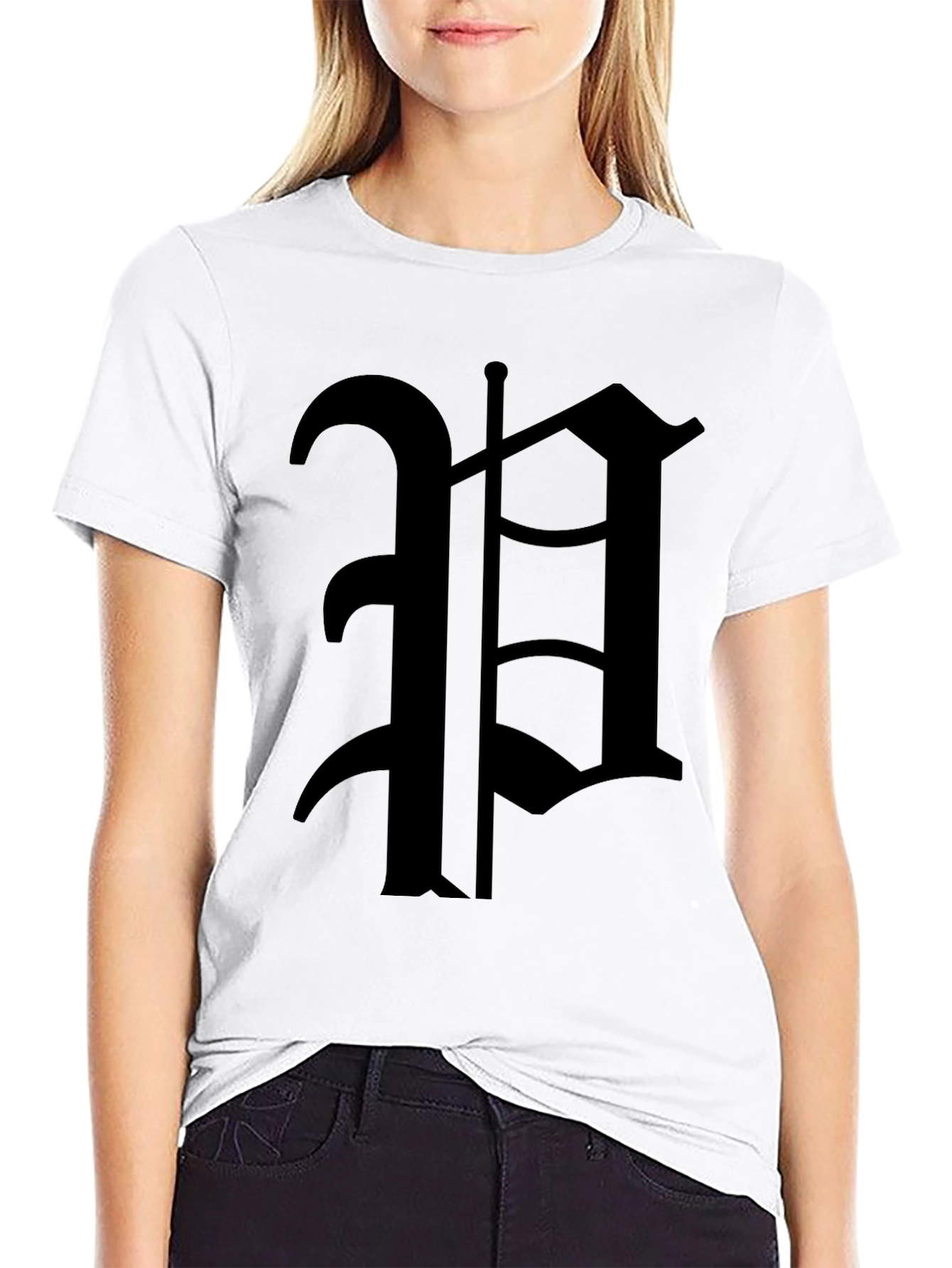 Gothic H Black T-Shirt