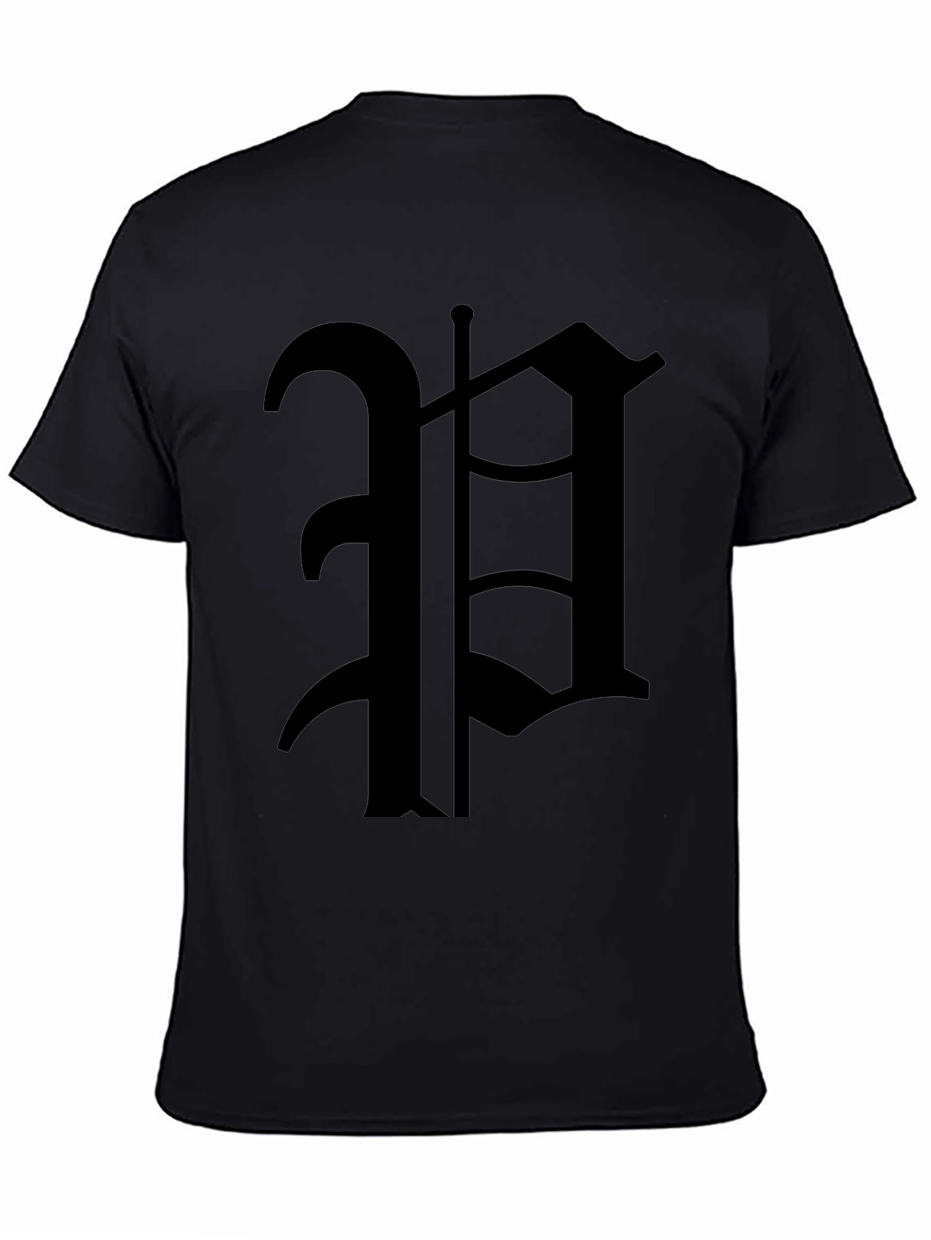 Gothic H Black T-Shirt