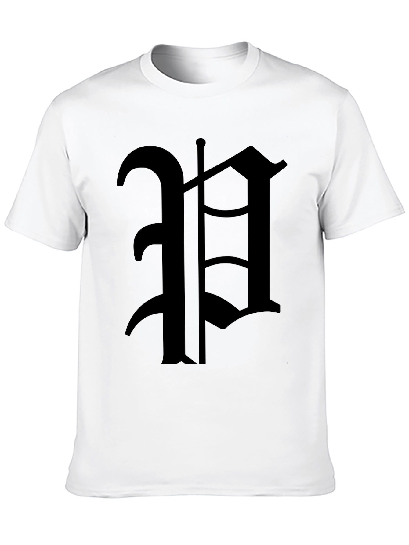 Gothic H Black T-Shirt
