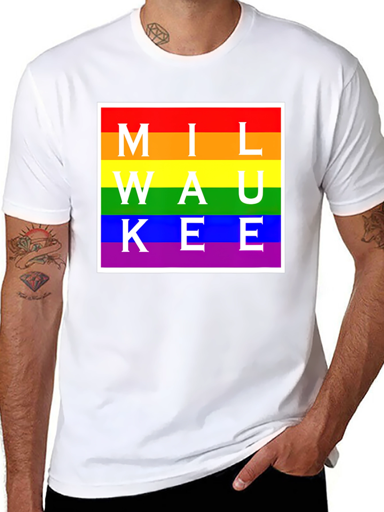 Milwaukee Pride Rainbow T-Shirt