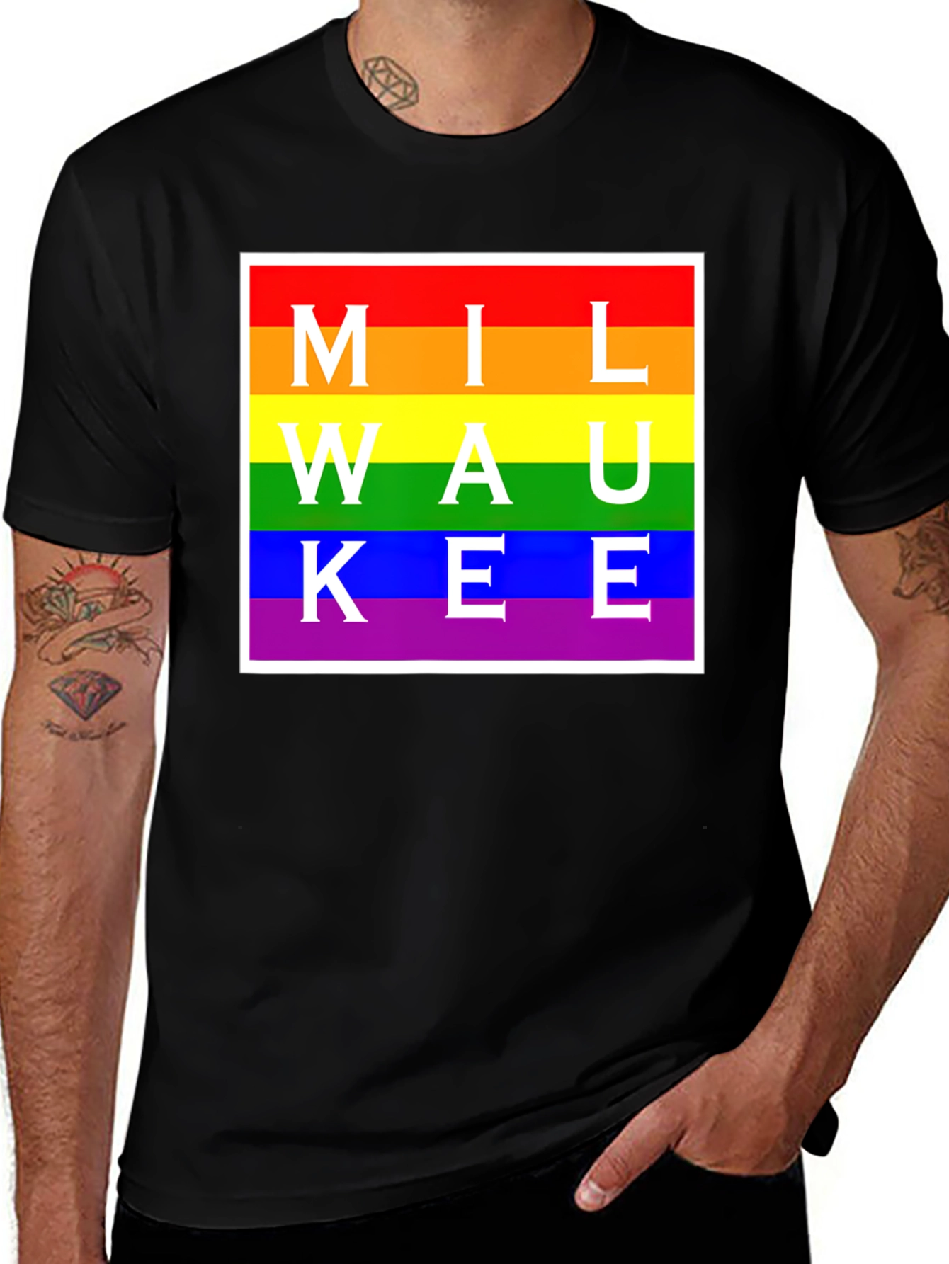 Milwaukee Pride Rainbow T-Shirt