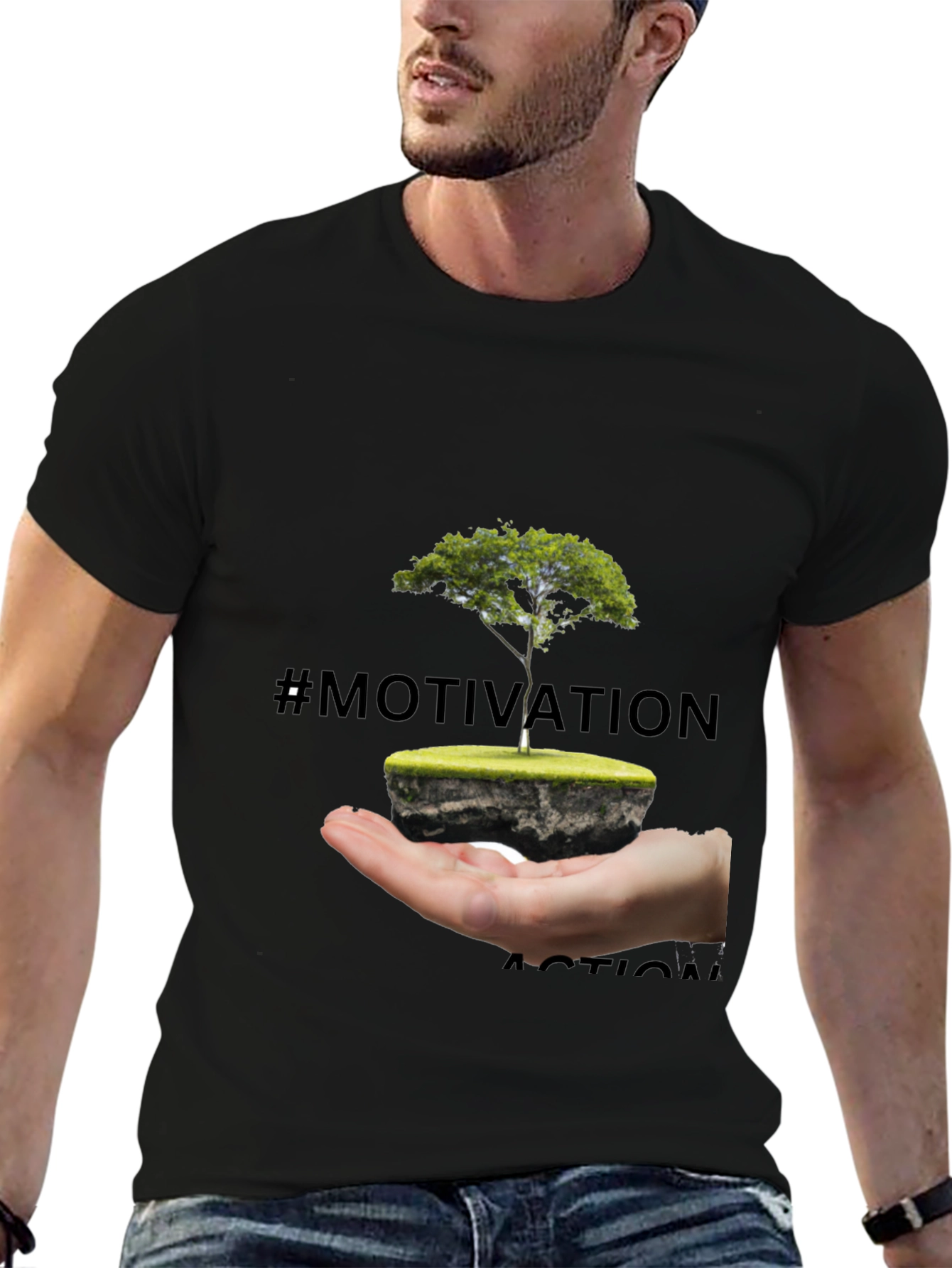Motivation Action Tree Graphic T-Shirt