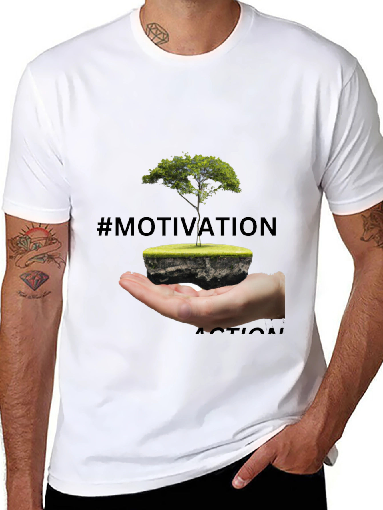 Motivation Action Tree Graphic T-Shirt