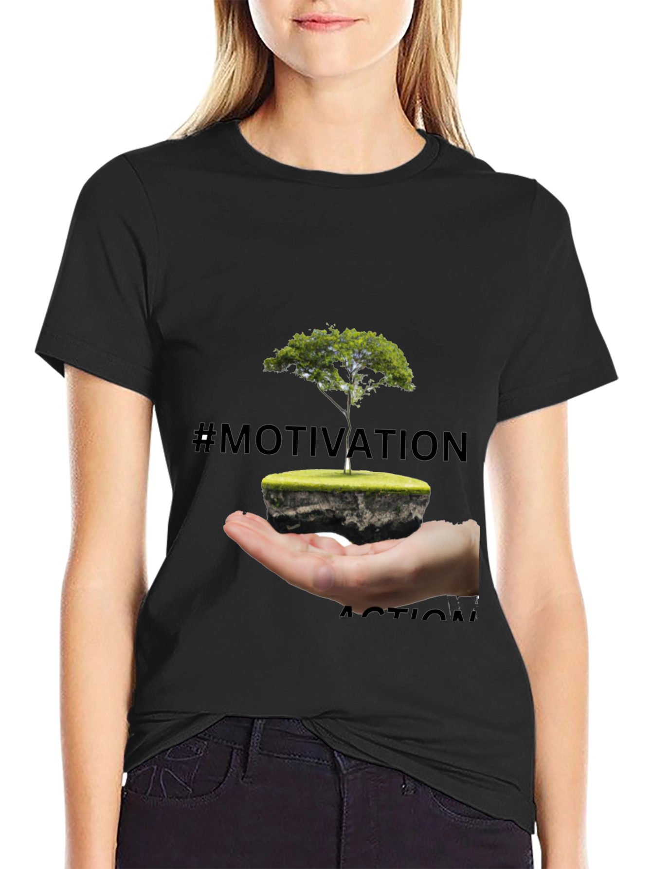 Motivation Action Tree Graphic T-Shirt