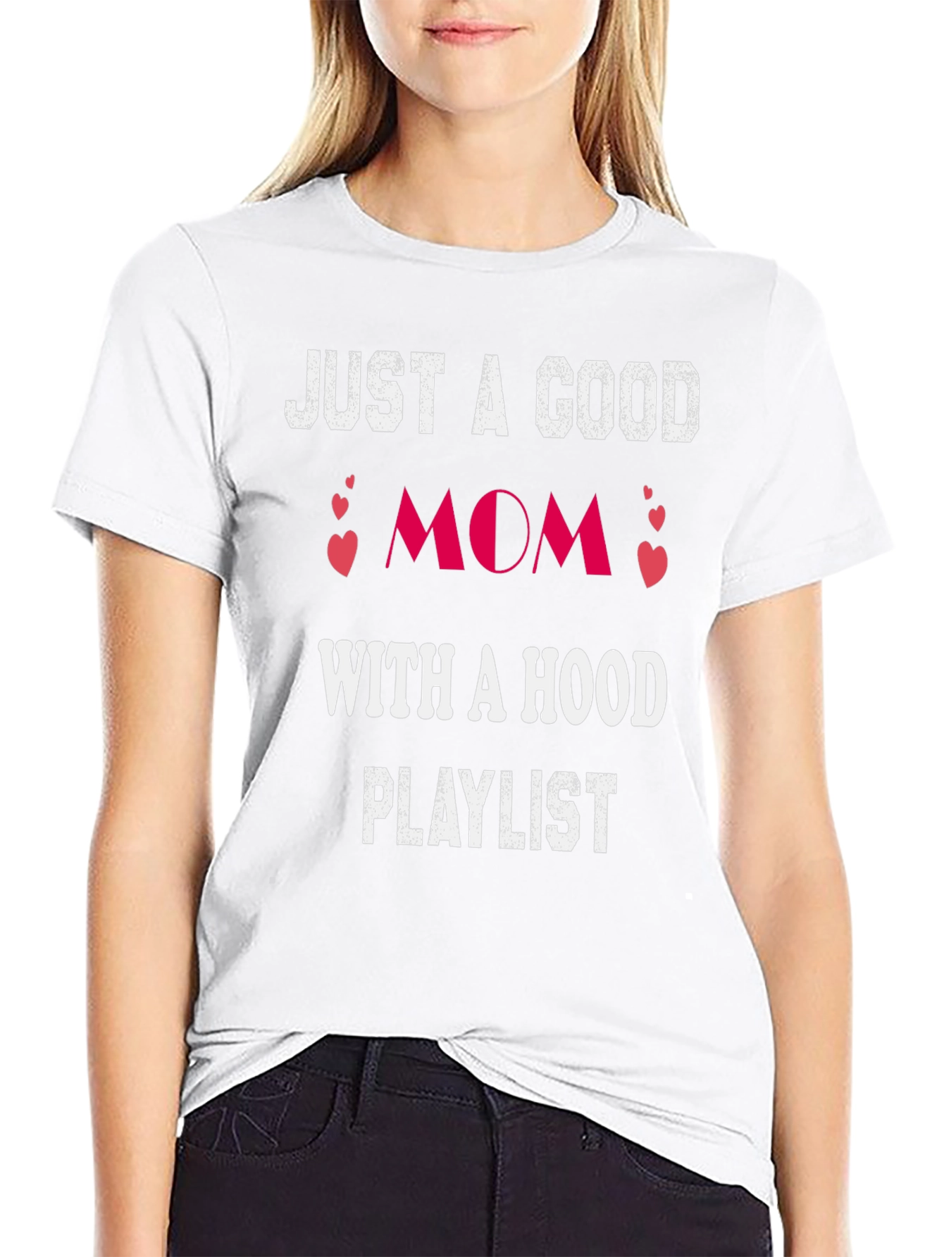 Good Mom Hood Playlist T-Shirt