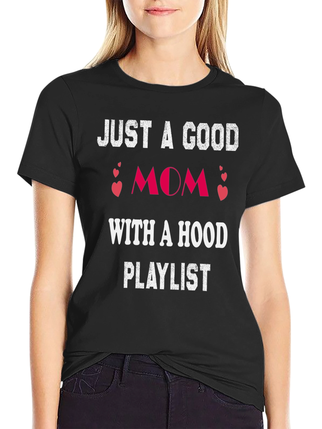 Good Mom Hood Playlist T-Shirt