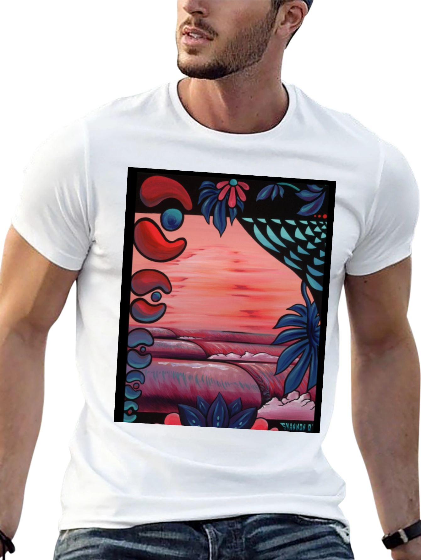 Vibrant Artistic Graphic Tee - Stylish & Unique Design