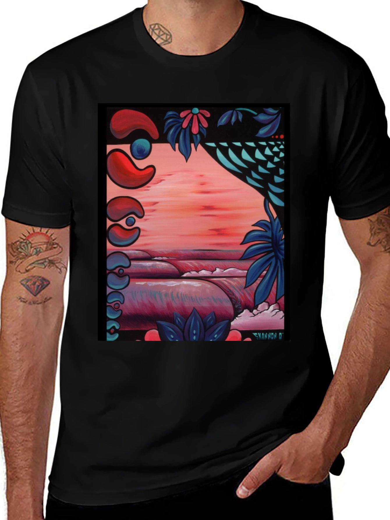 Vibrant Artistic Graphic Tee - Stylish & Unique Design