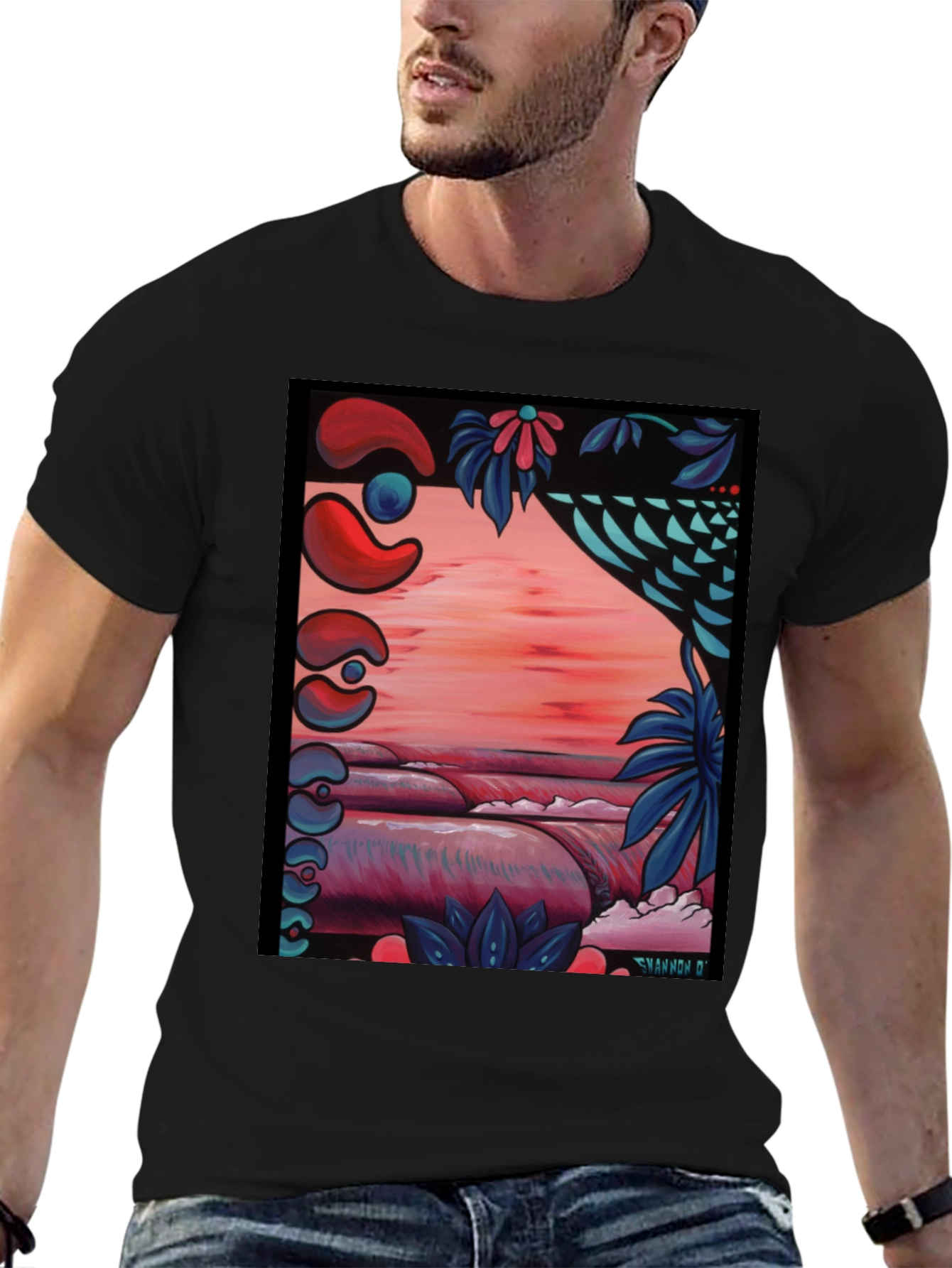 Vibrant Artistic Graphic Tee - Stylish & Unique Design