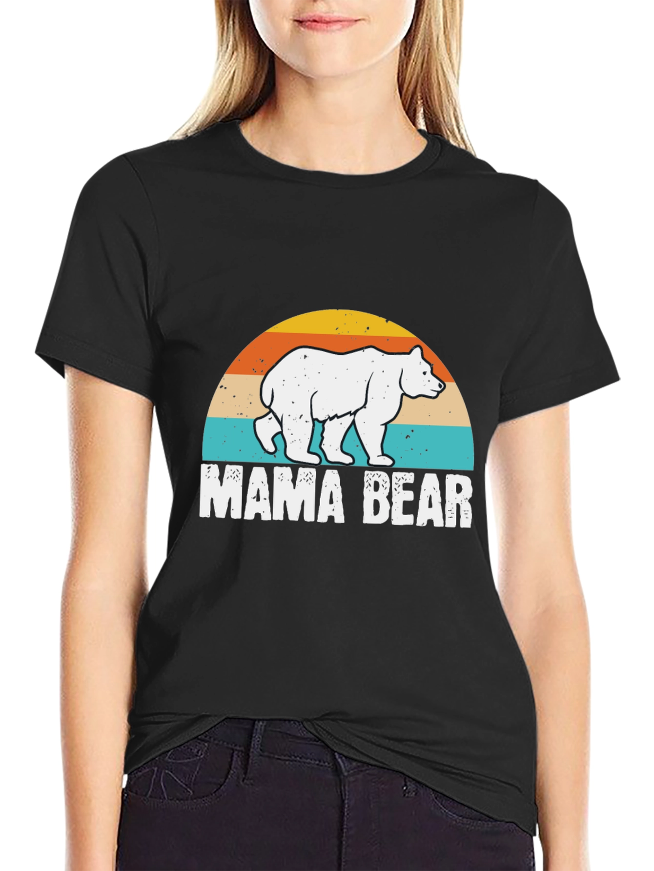 Mama Bear Graphic Tee - Retro Style Unisex Shirt