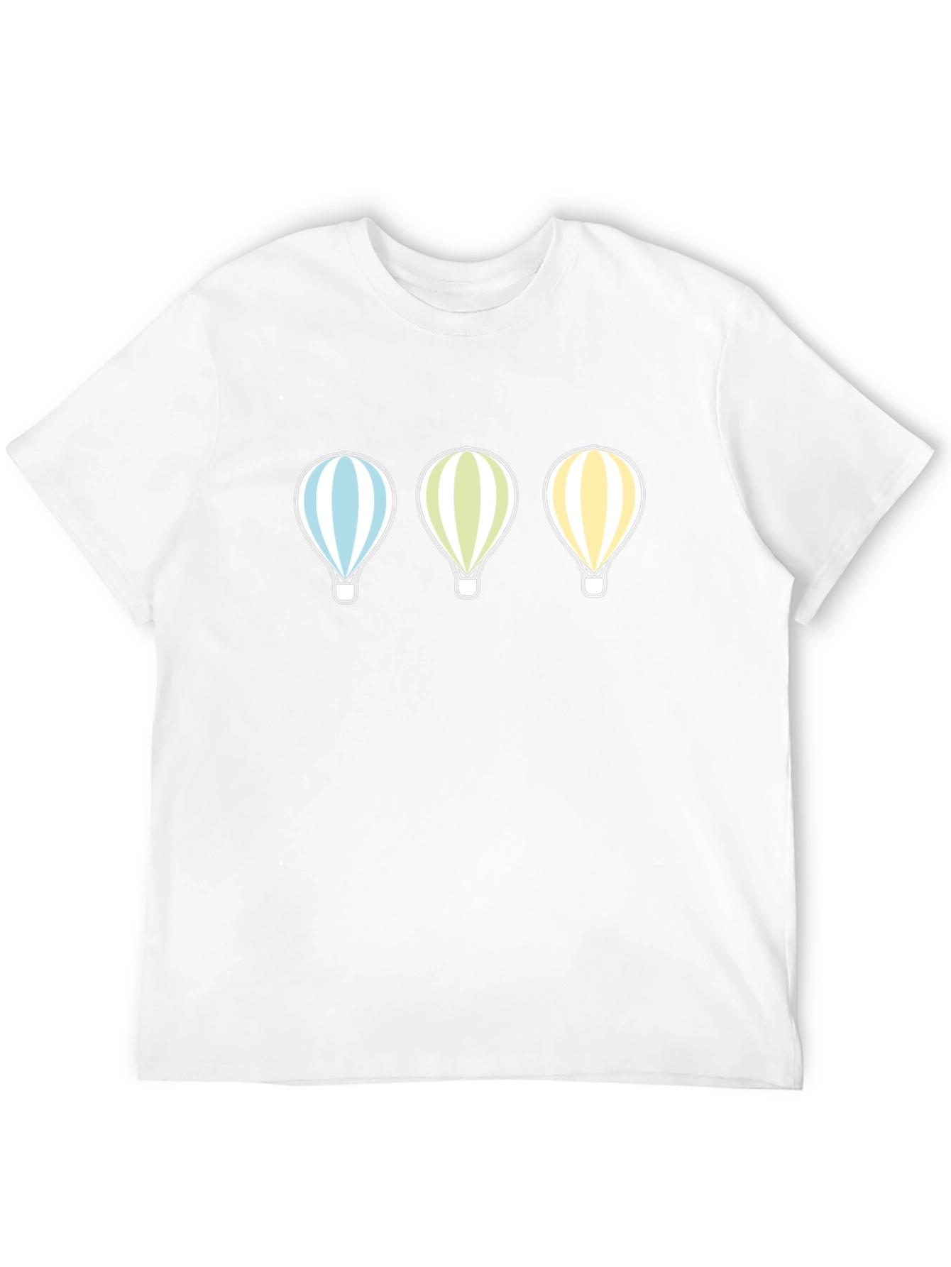 Balloon Graphic Print Mens Black T-Shirt