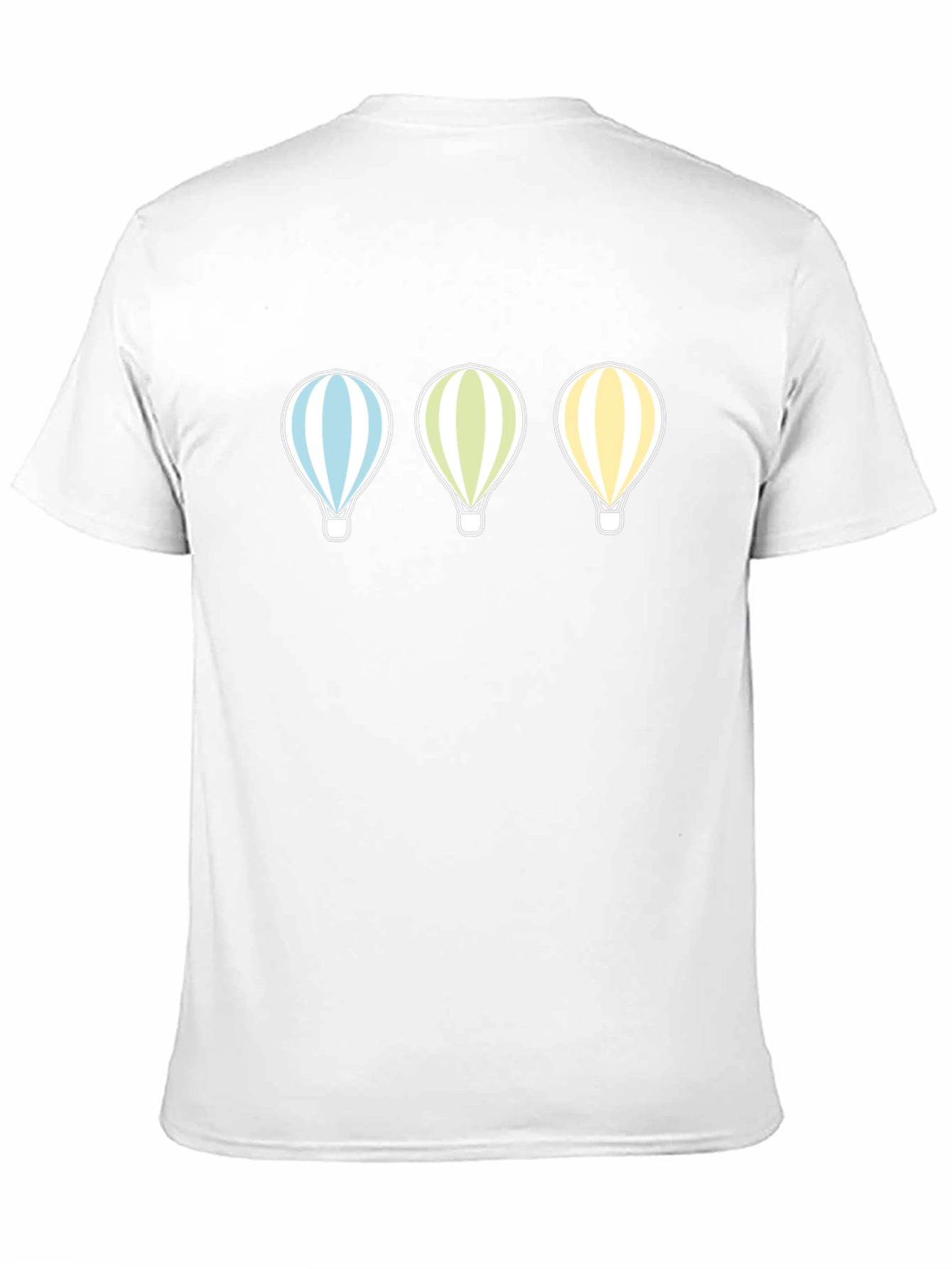 Balloon Graphic Print Mens Black T-Shirt