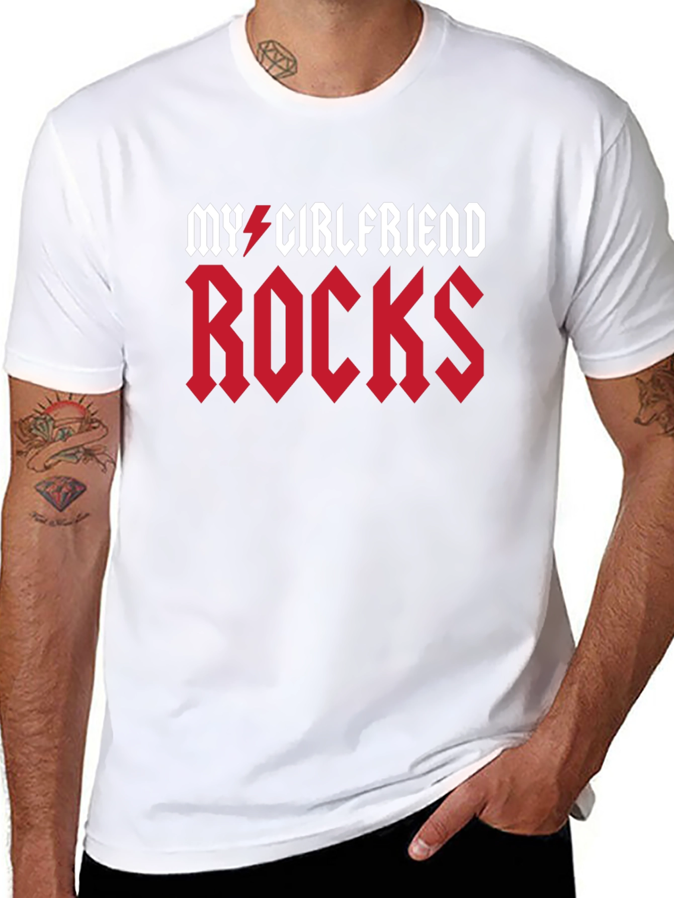 My Girlfriend Rocks Graphic T-Shirt