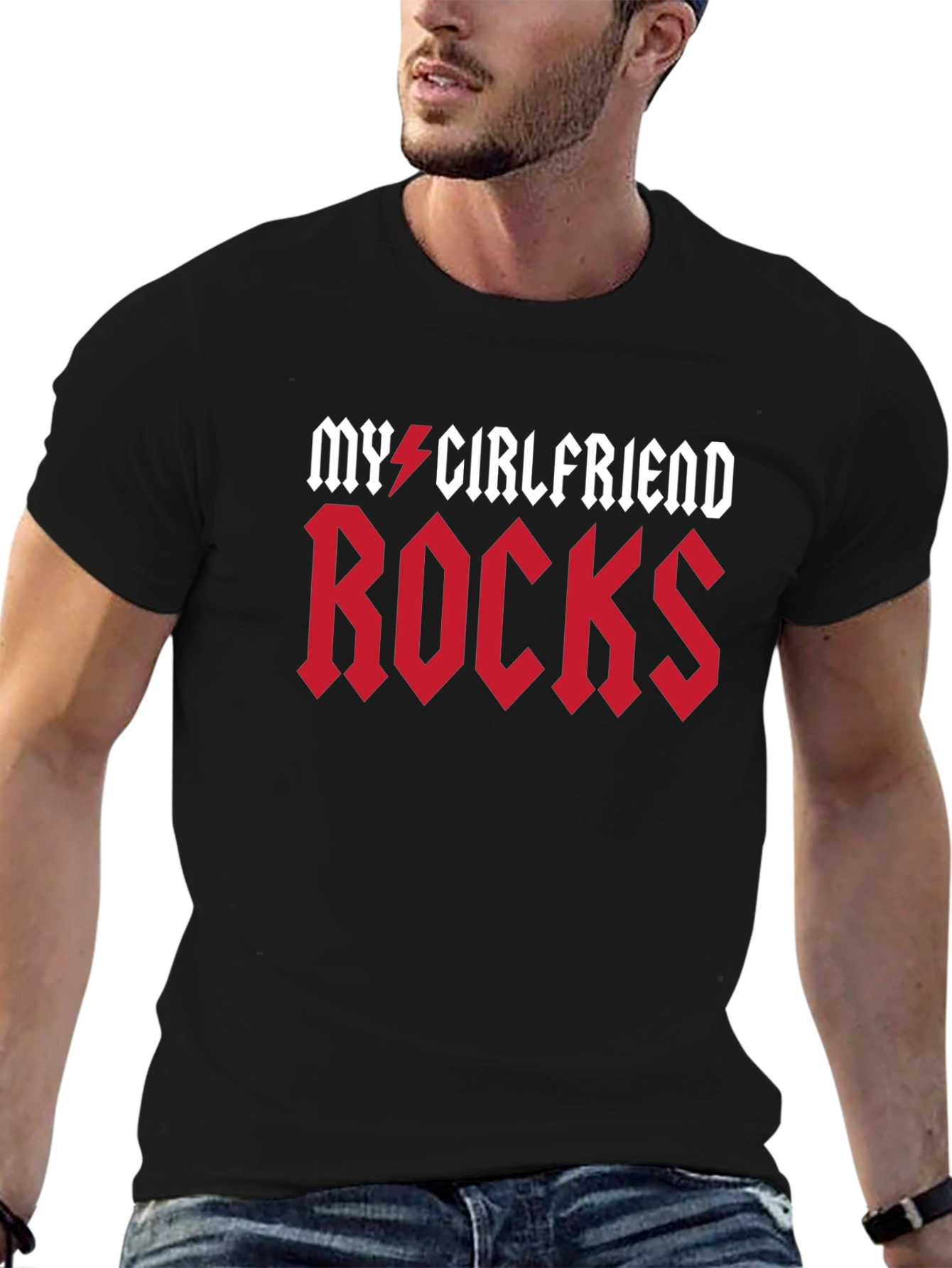 My Girlfriend Rocks Graphic T-Shirt