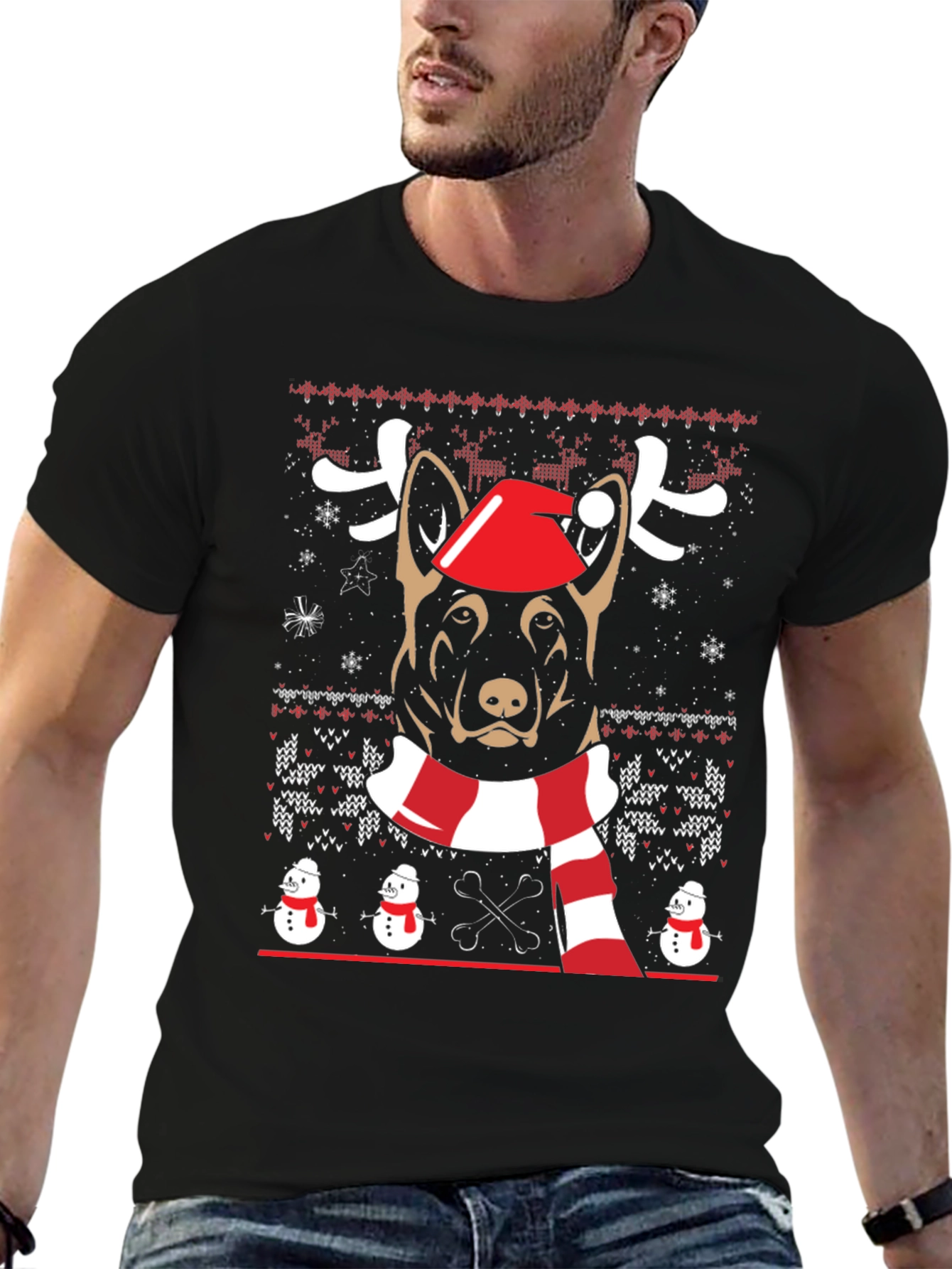 Dog Christmas Graphic Tee
