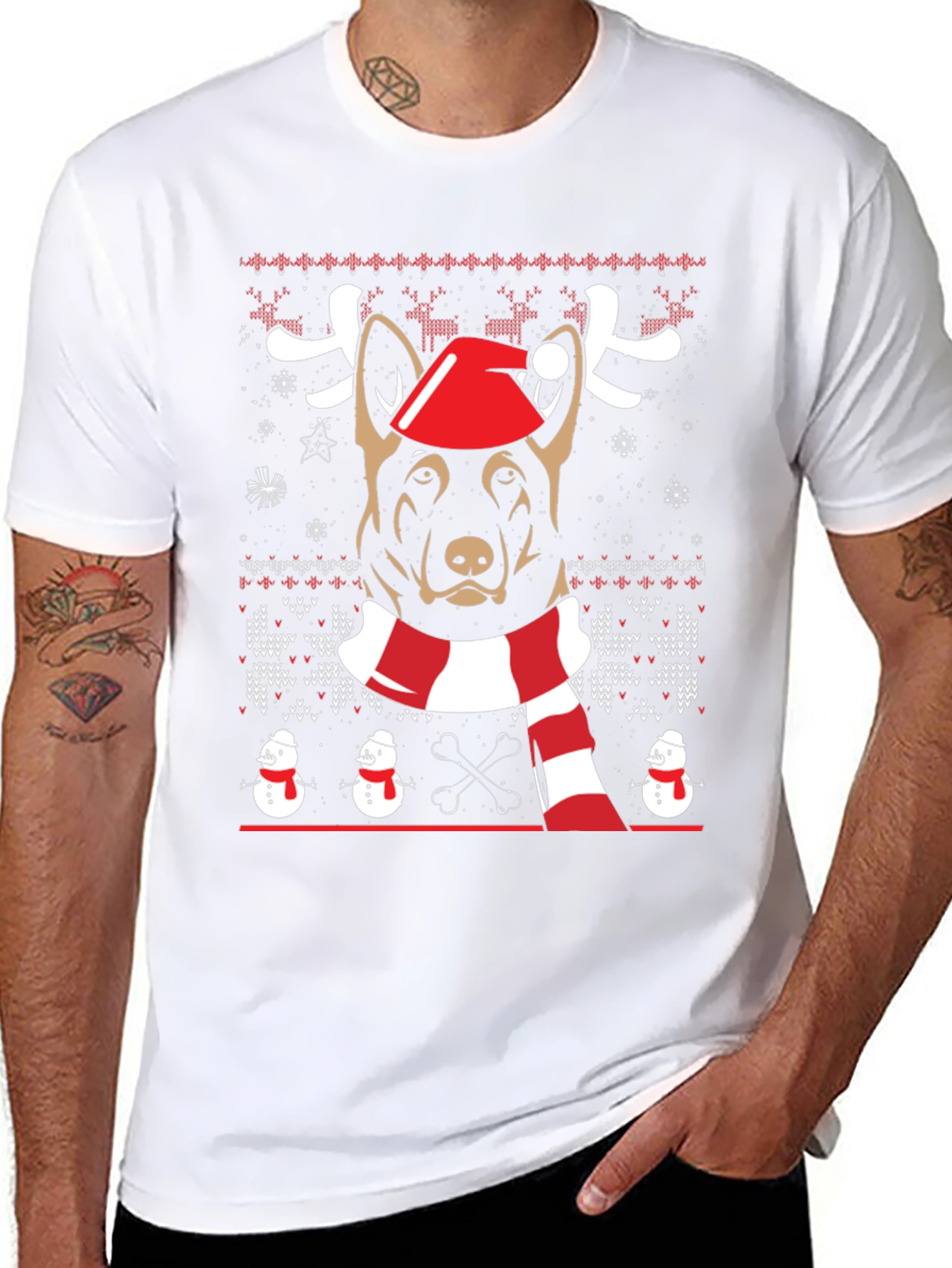Dog Christmas Graphic Tee
