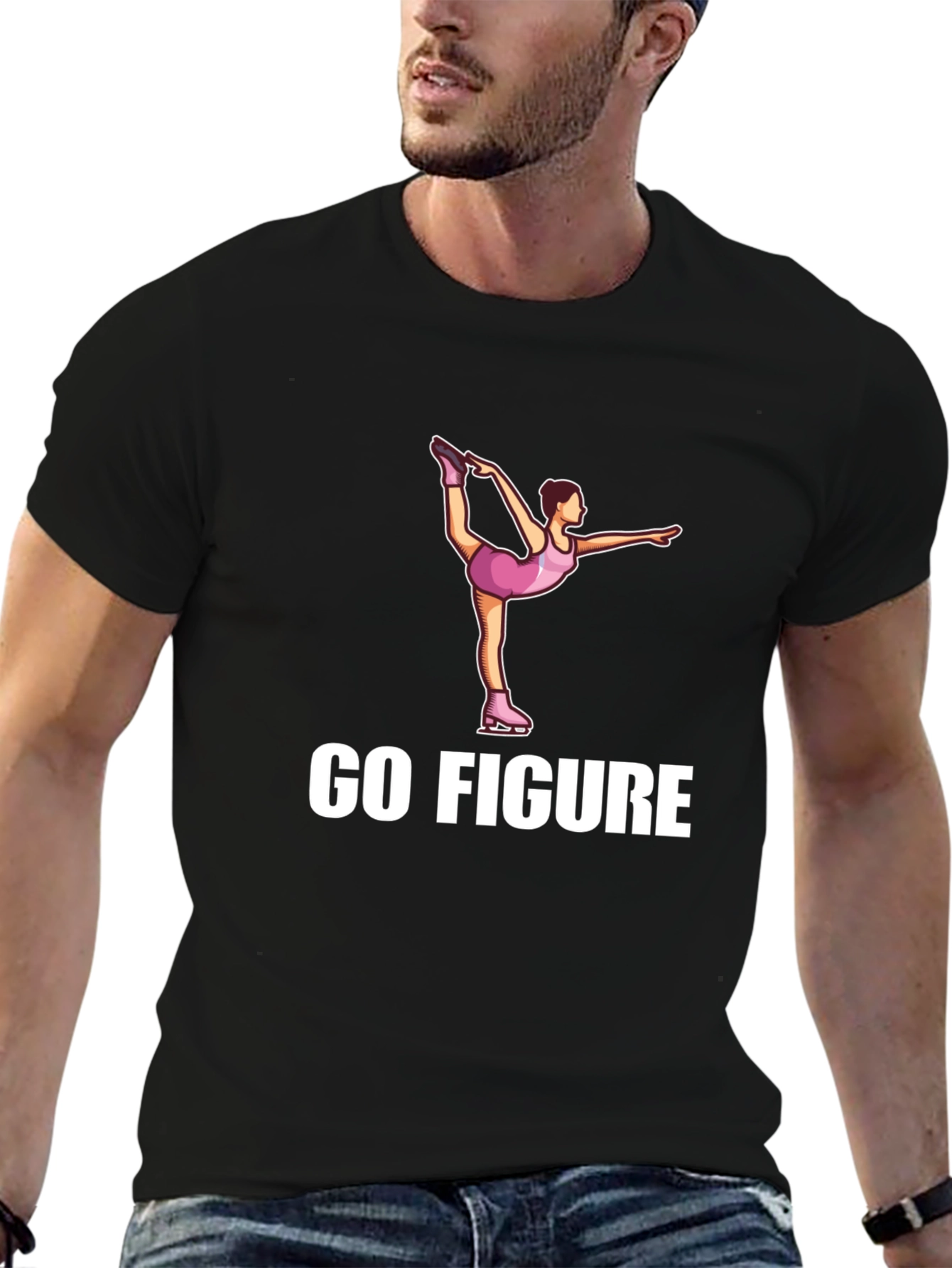 Go Figure Ice Skating Graphic T-Shirt