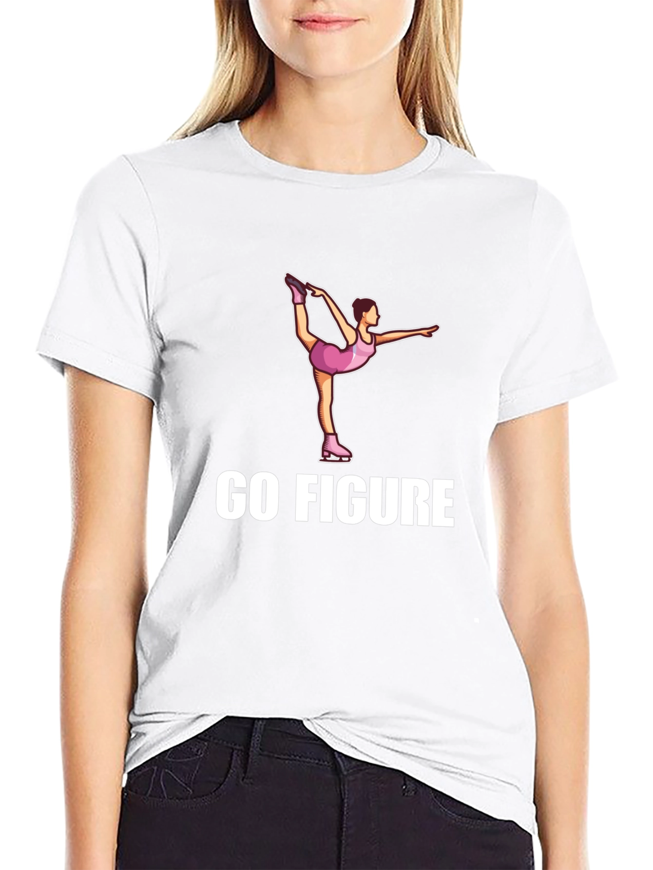 Go Figure Ice Skating Graphic T-Shirt