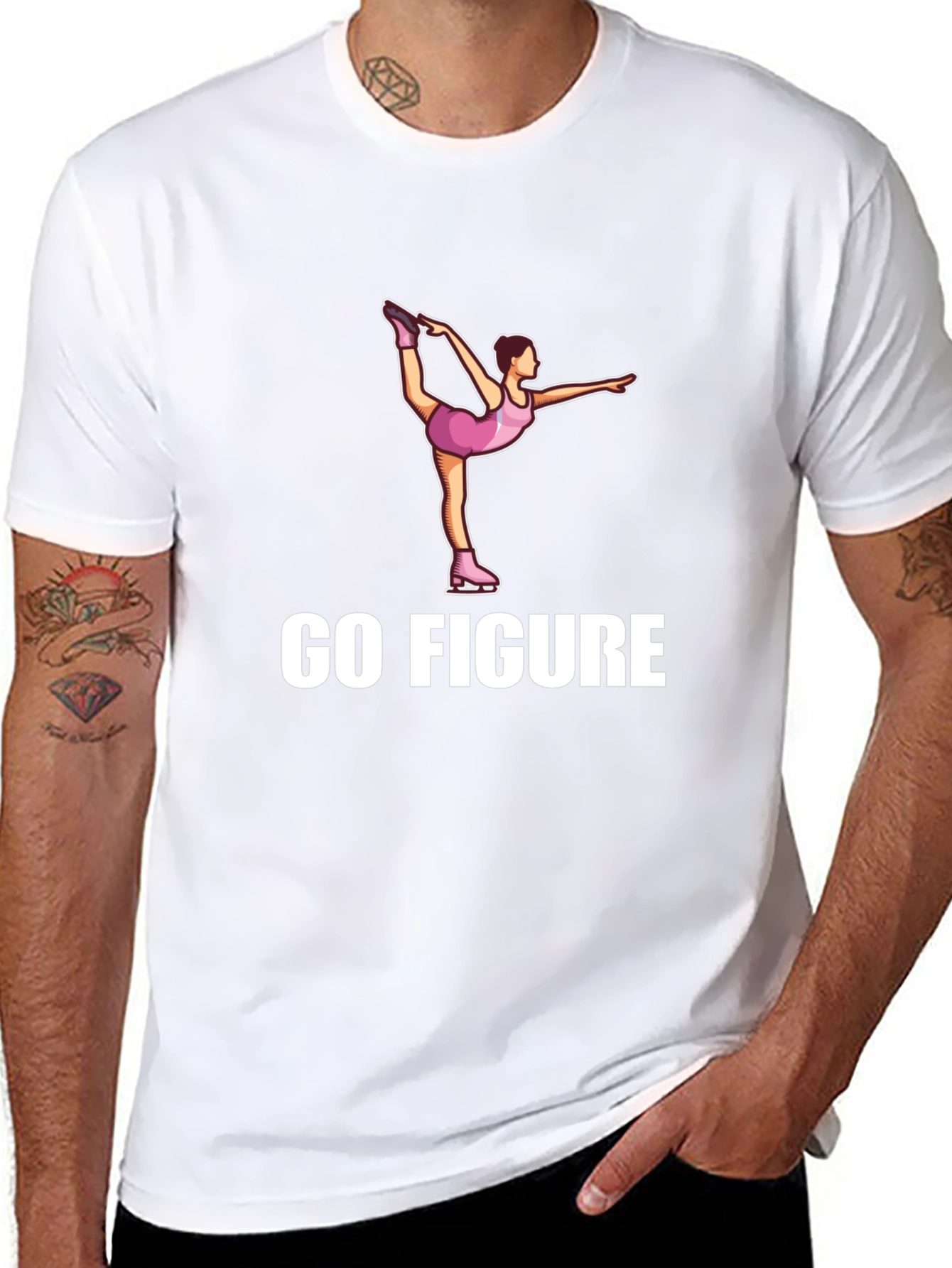 Go Figure Ice Skating Graphic T-Shirt