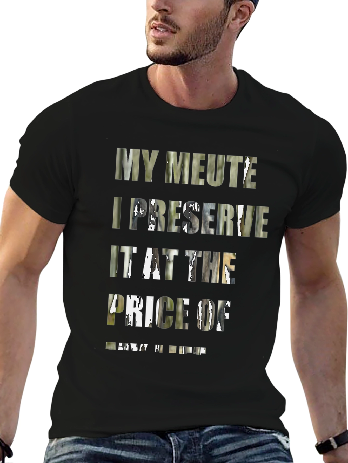 My Meute I Preserve Graphic Black Tee