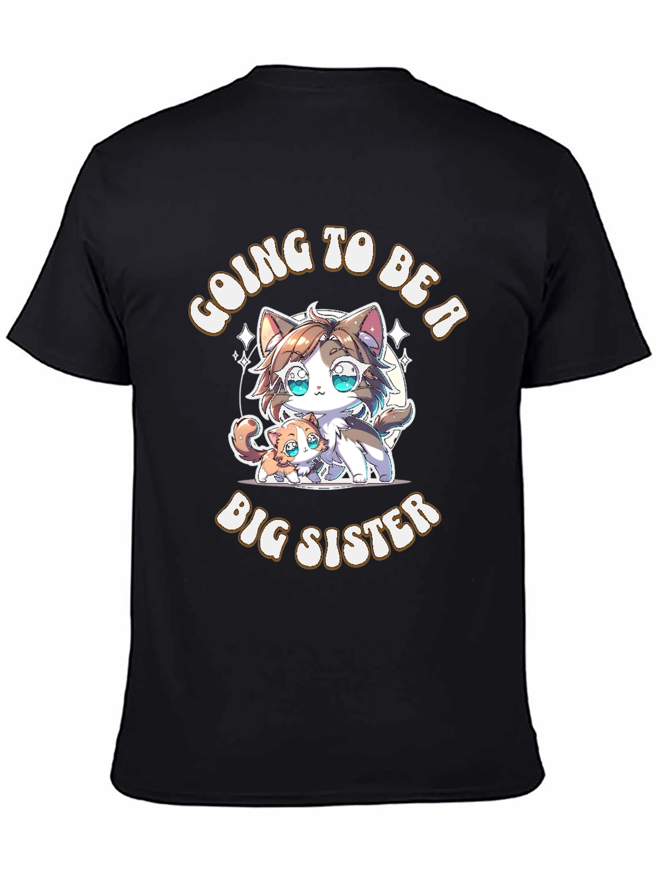 Cute Going to Be a Big Sister Cat T-Shirt