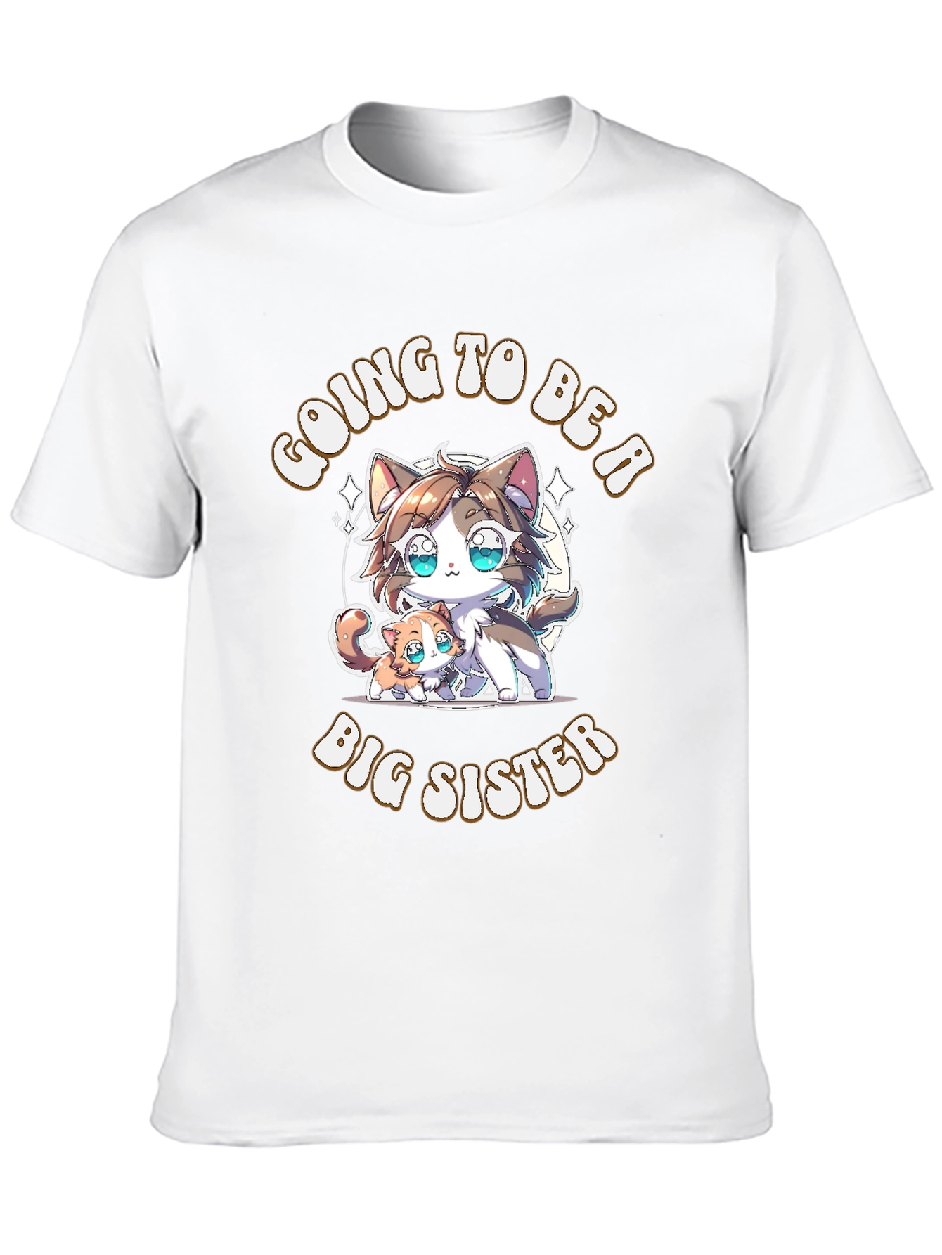 Cute Going to Be a Big Sister Cat T-Shirt