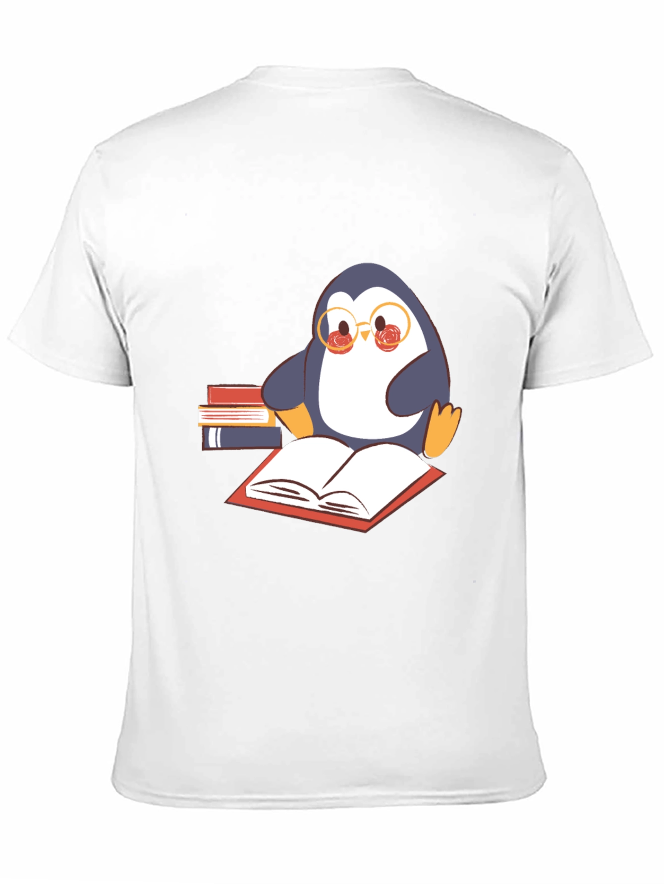 Bookworm Penguin Graphic Tee - Black