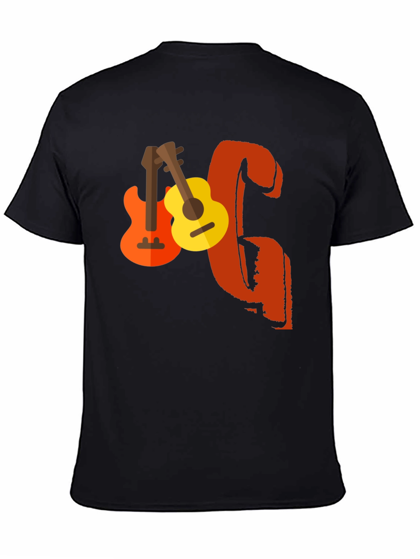 Guitar Graphic Print T-Shirt