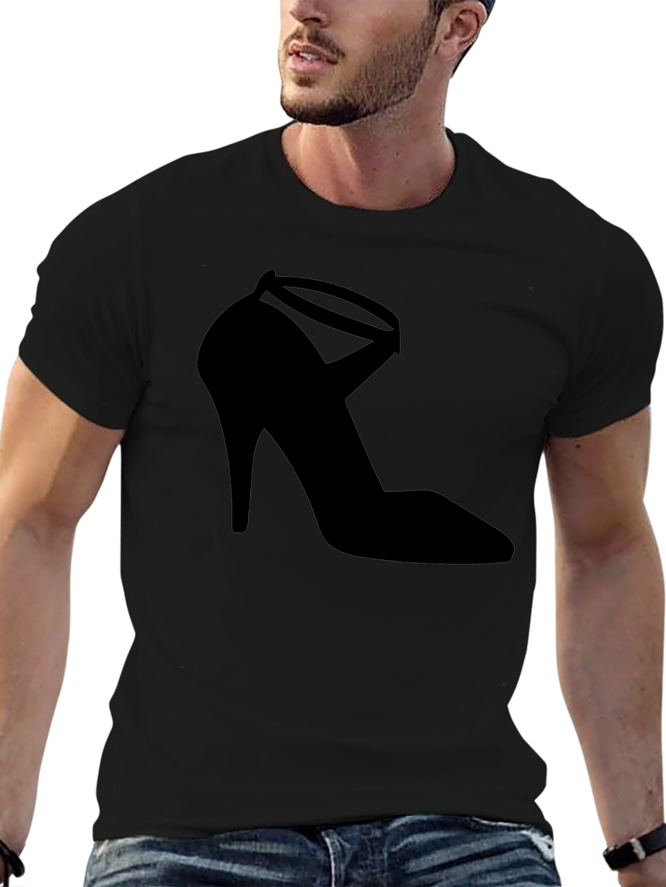 Black High Heel Shoe Graphic T-Shirt