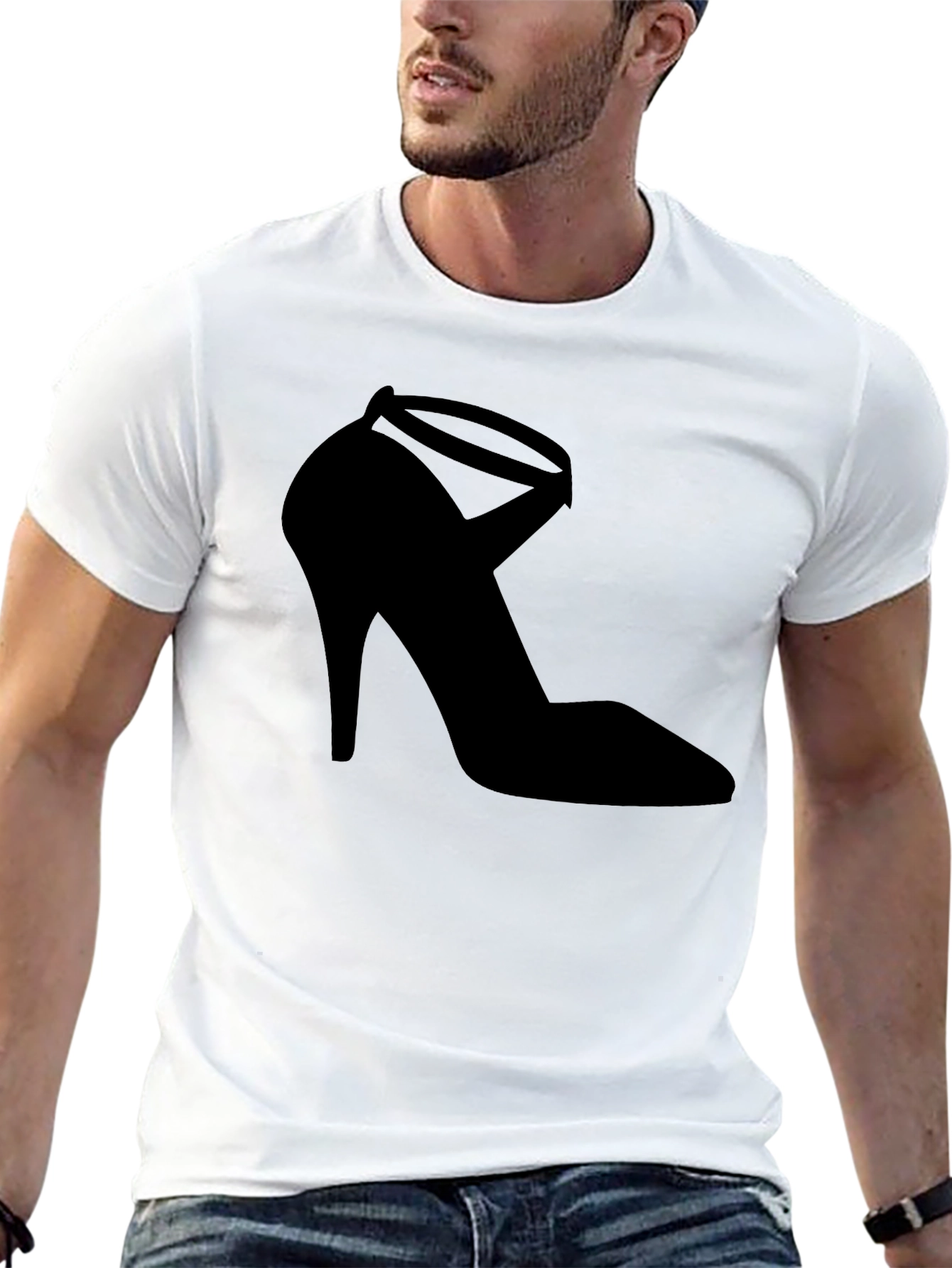 Black High Heel Shoe Graphic T-Shirt